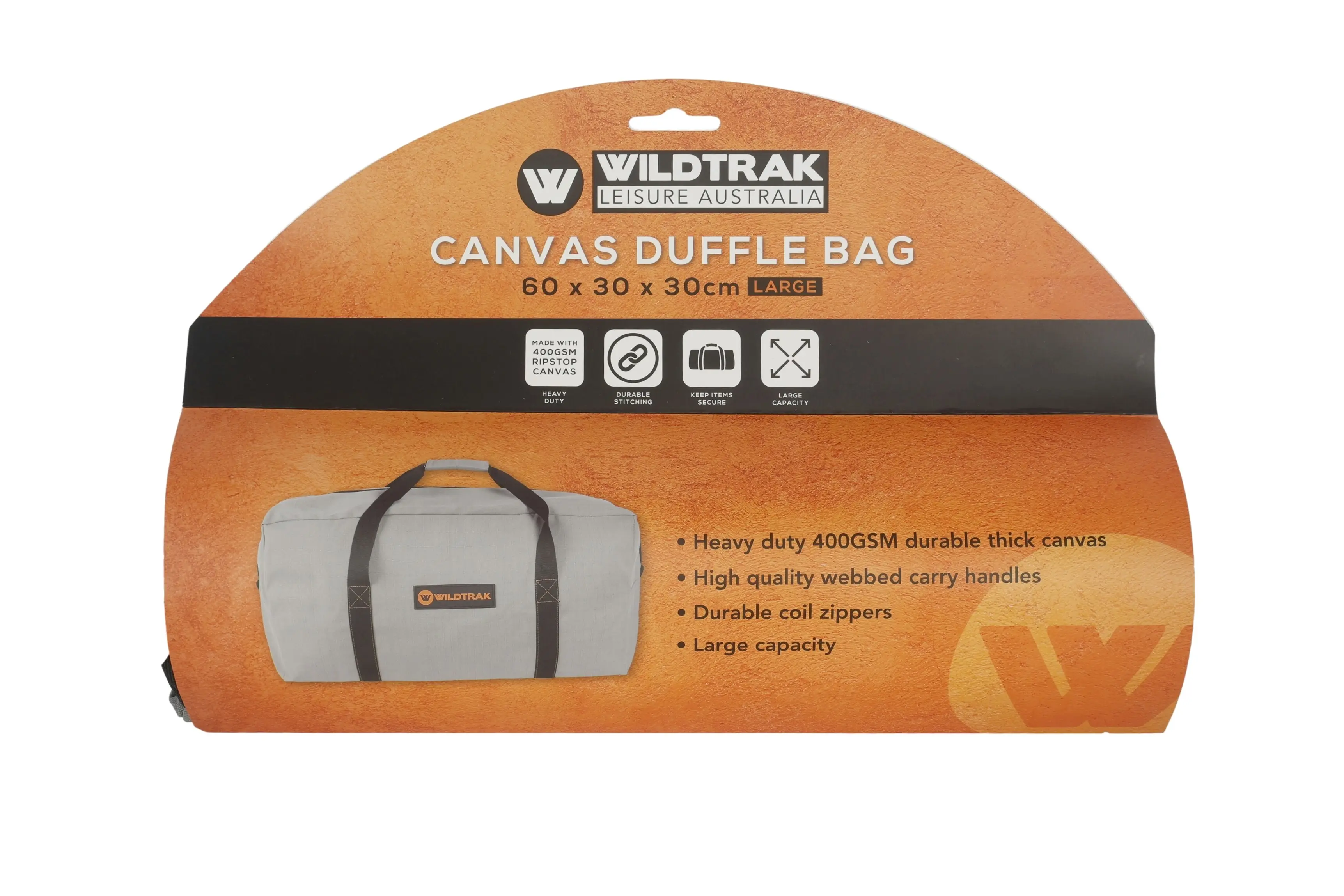 Large Canvas Duffle Bag   400gsm Ripstop Canvas