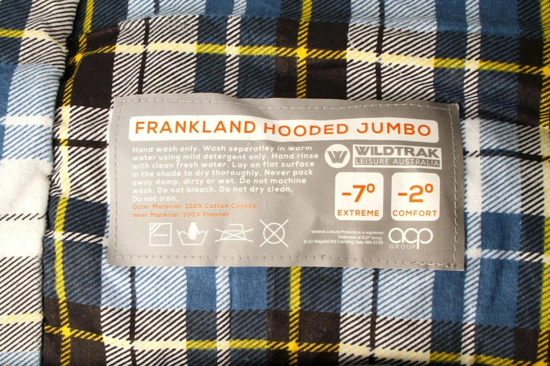 Frankland Jumbo Sleeping Bag |  2 To  7c