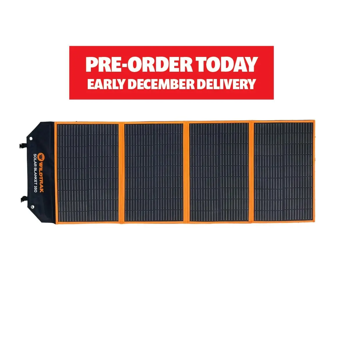 Folding 300W Solar Blanket (A-Grade with ETFE Coating, Built in Stand, IP65 Waterproof & Carry Bag) for Camping, 4WD & Caravan Adventures