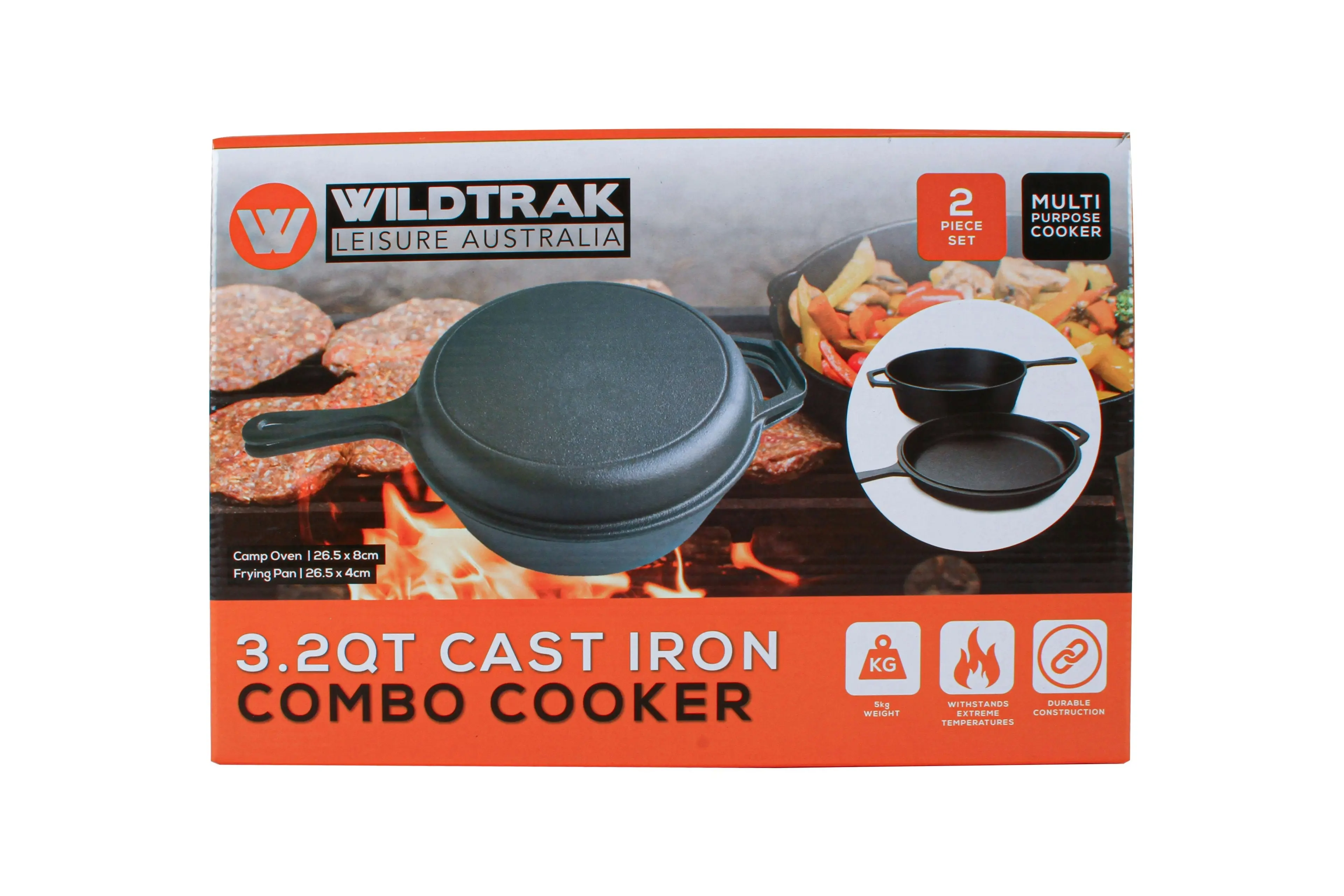 3.2 Quart Cast Iron Combo Cooker