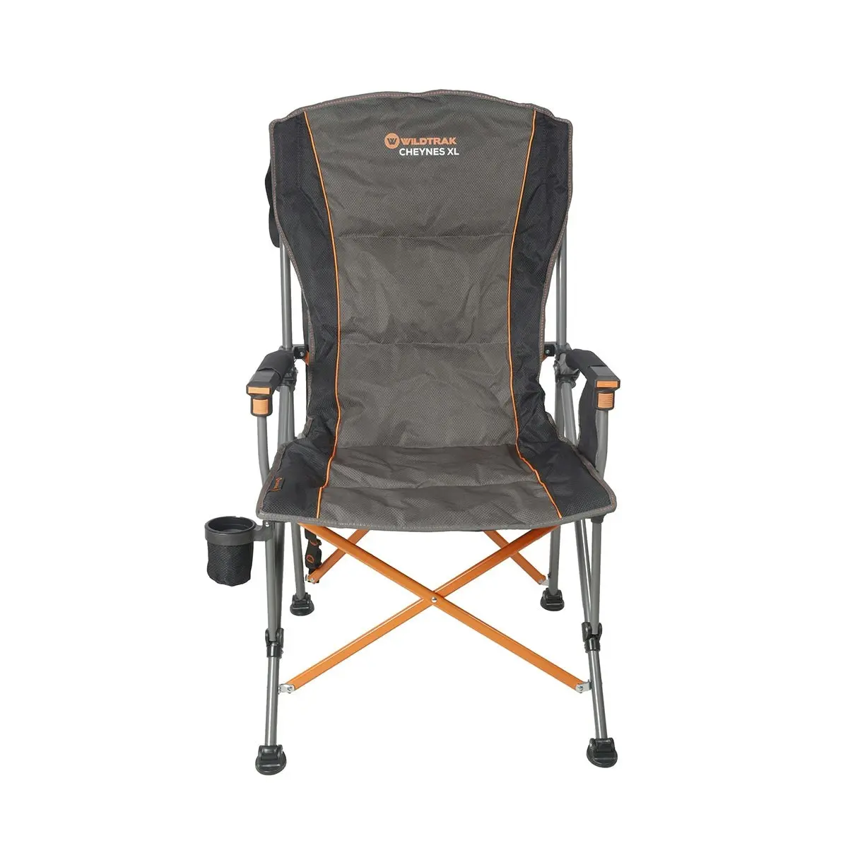 Cheynes Deluxe Solid Arm Chair XL with High Back, Fully Cushioned & Self-Levelling Feet for Camping & Events (Folding Chair + Carry Bag)