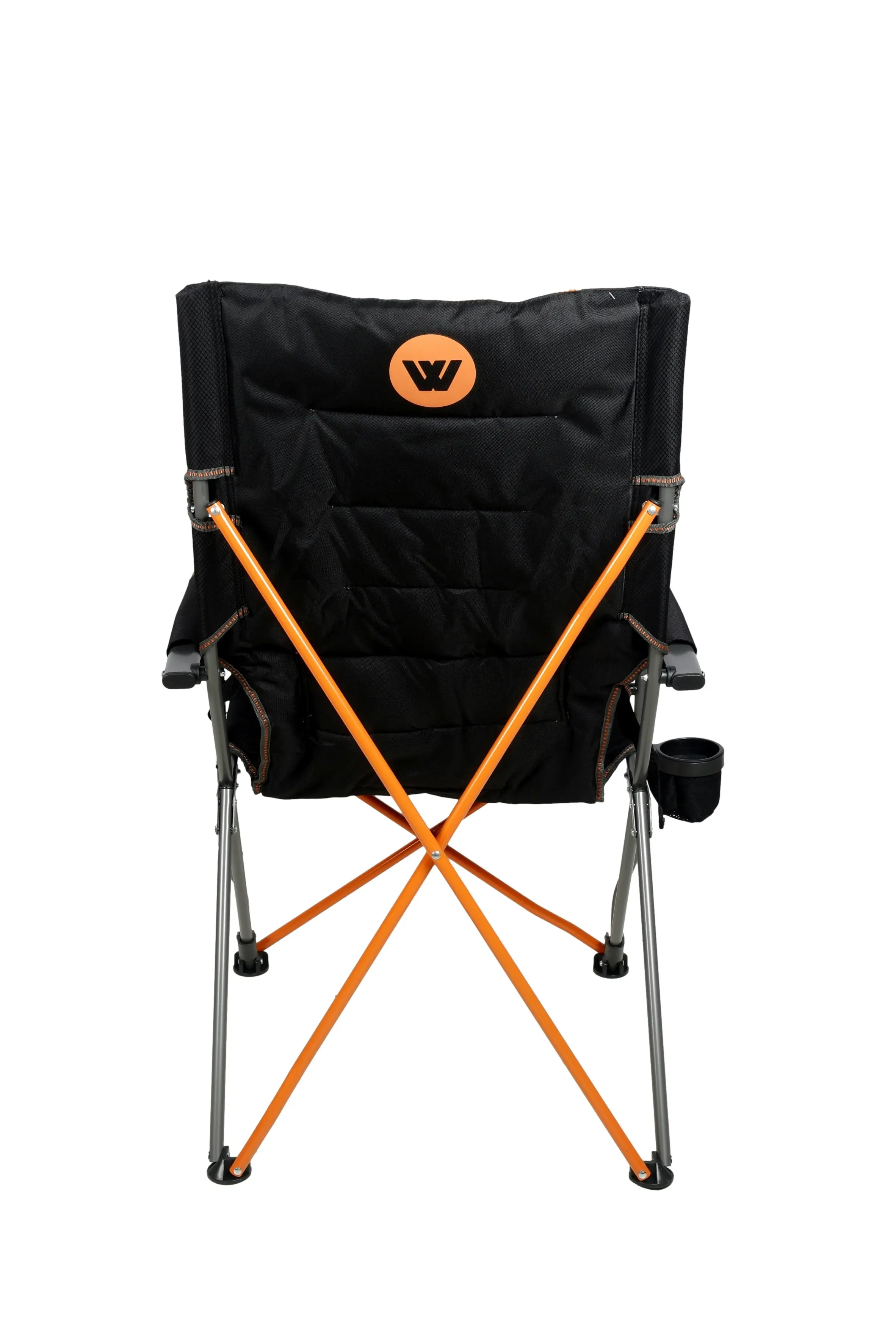 Yamba Solid Arm Chair with Lumbar Support for Camping and Events (Folding Chair + Carry Bag)