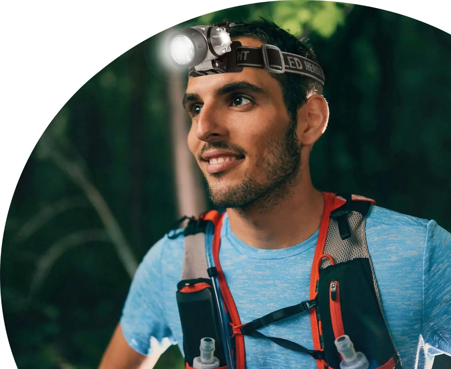 7 Led Headlamp With Adjustable Strap