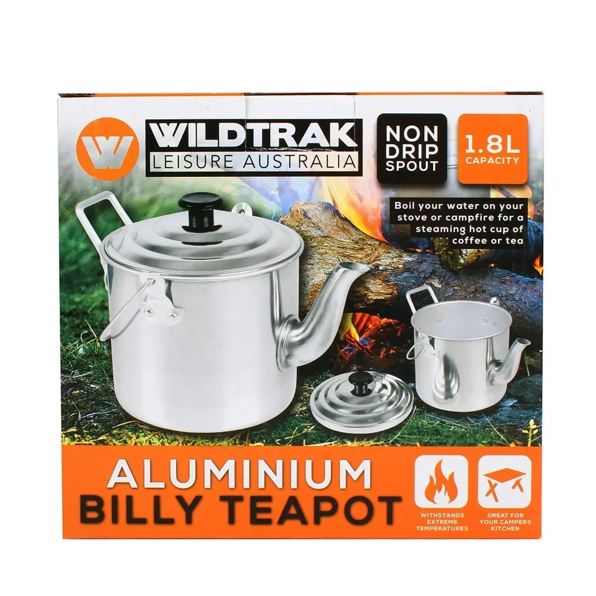 1800ml Aluminium Billy Teapot