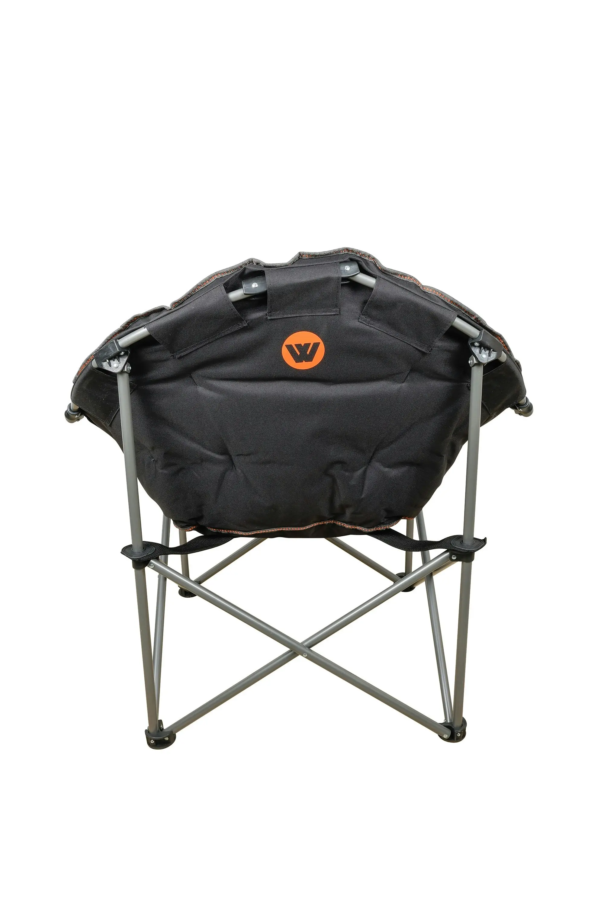 WILDTRAK™ Deluxe Prevelly Foldable Camp Chair, Fully Cushioned, Extra Wide Comfort Seat, Drink Holder, Carry Bag with Shoulder Strap