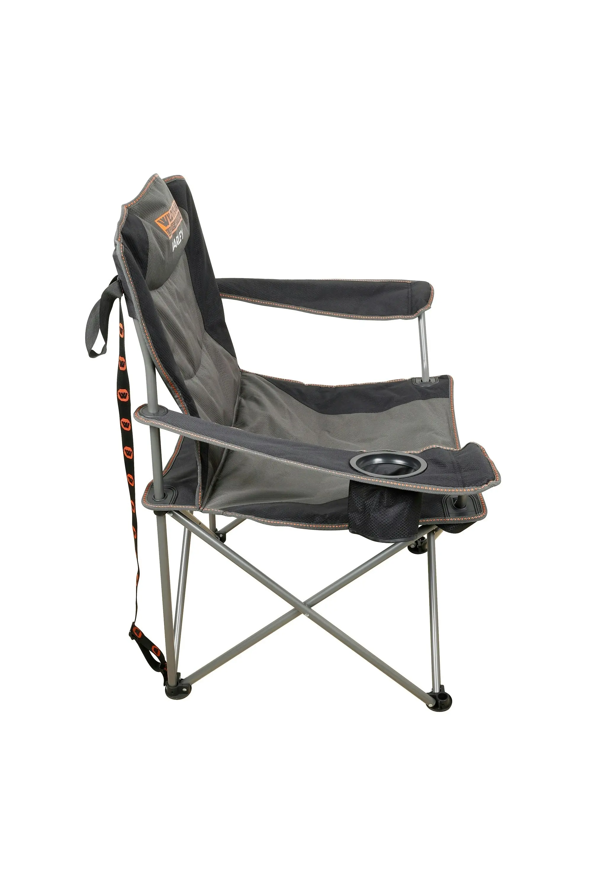 Varley Camp Chair with Cushioned Back &  Zippered Pocket (Folding Chair + Carry Bag)