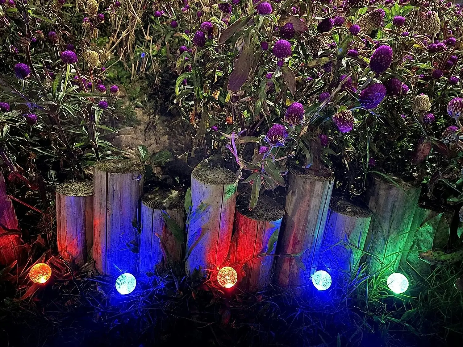 Upgrade Solar Christmas Garden Lights, 10 LEDs Outdoor Pathway Lights, Waterproof Landscape Stake Decoration