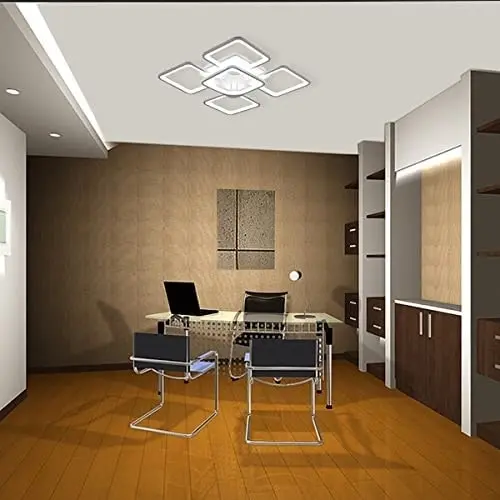 LED Modern Ceiling Light, Square Shape, 72W, Cool (White)