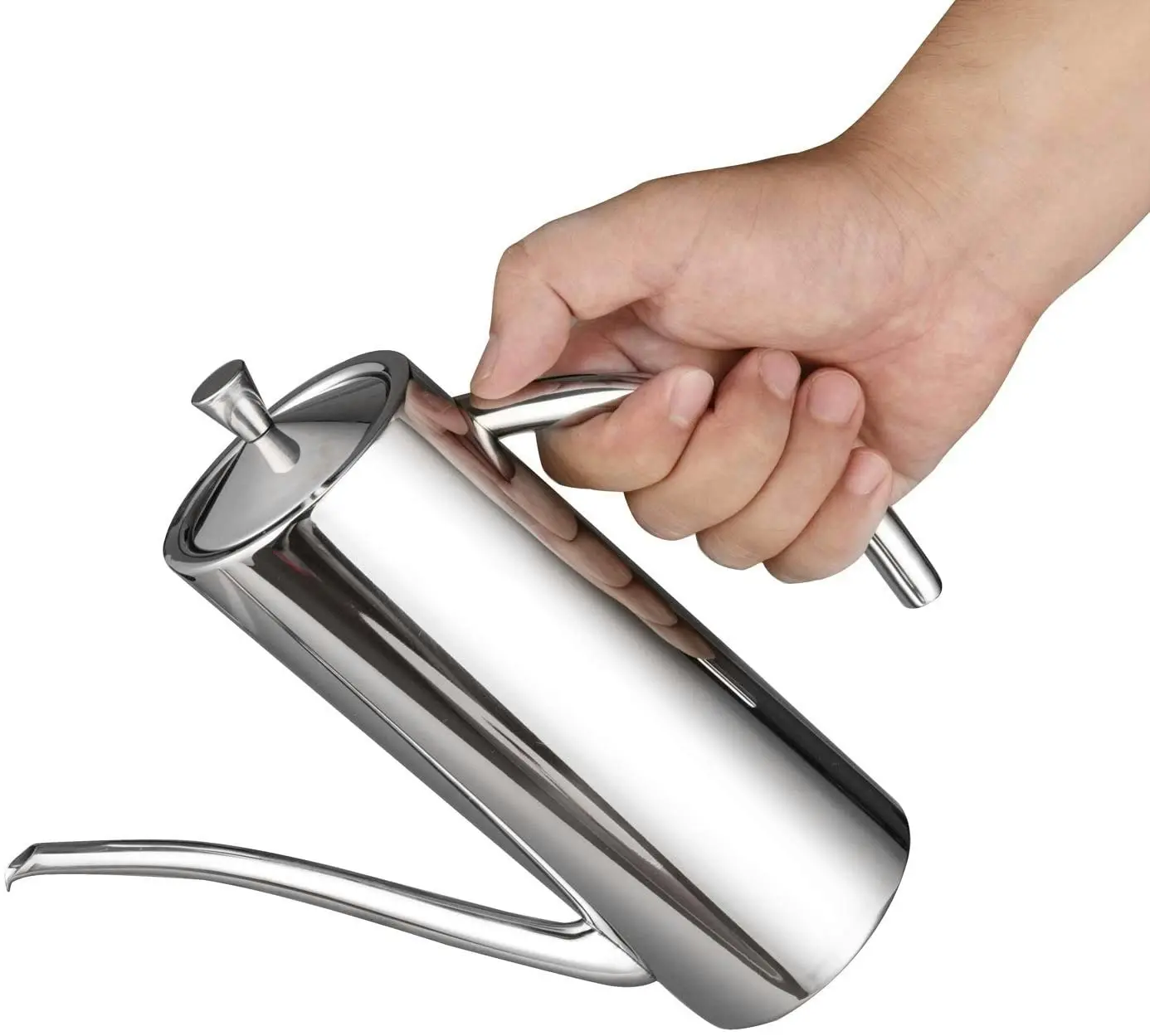 Stainless Steel Olive Oil Dispenser with Drip-Free Spout (700ml)