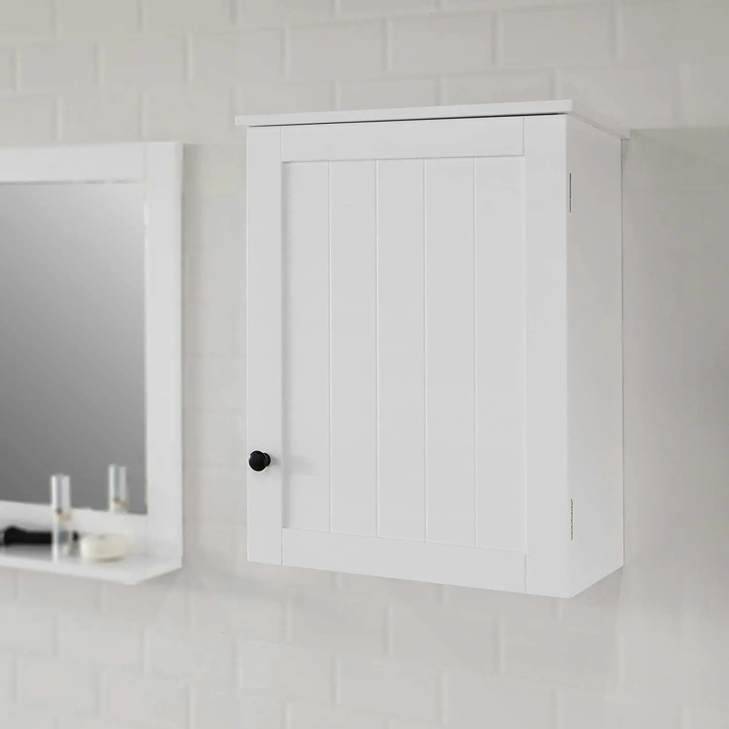 VIKUS White Wall Cabinet with Door 40x52cm