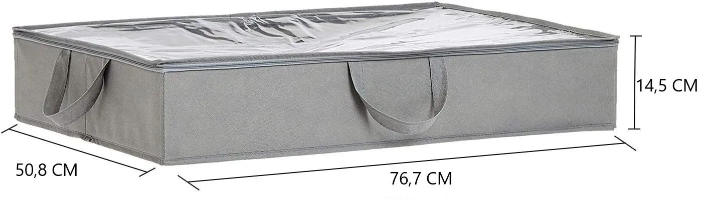 2 Pack Fabric Underbed Storage Bags