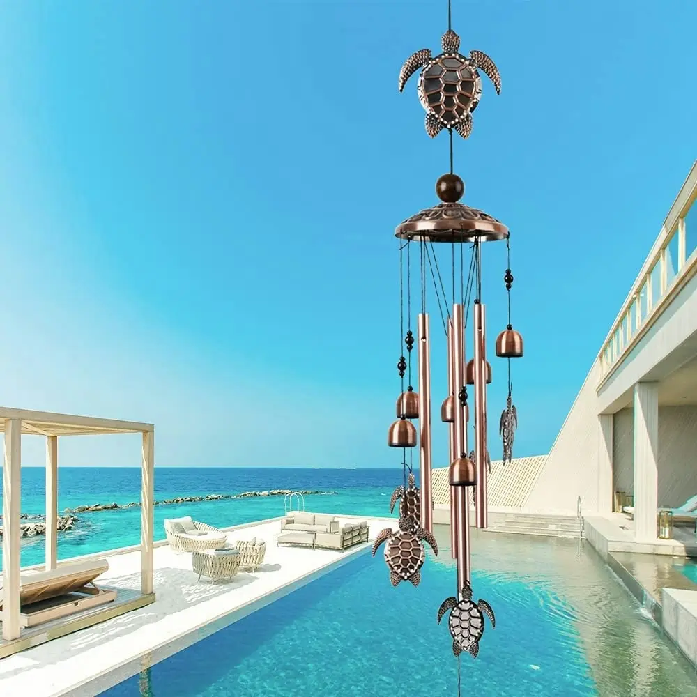 Turtle Wind Chimes with Clear Sound (Gift Box)