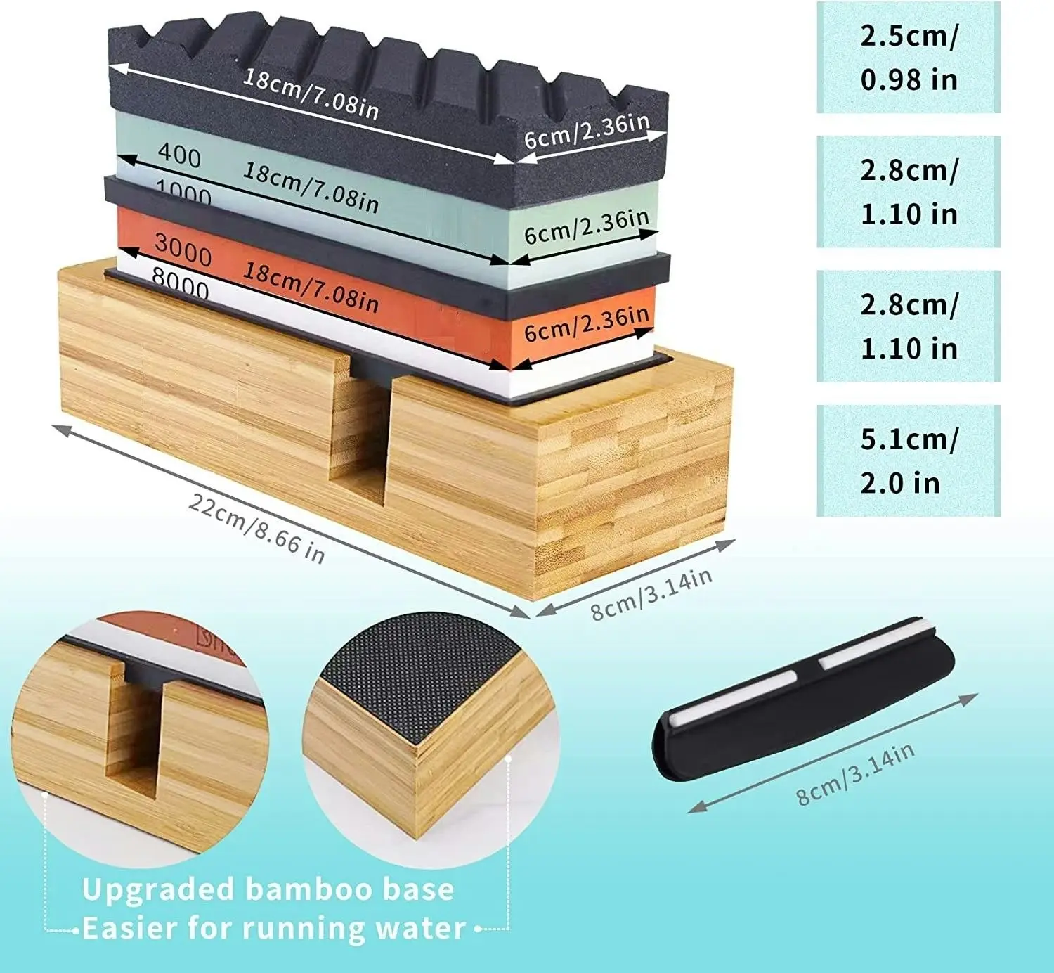 Whetstone Sharpening Stone 3000/8000 Grit