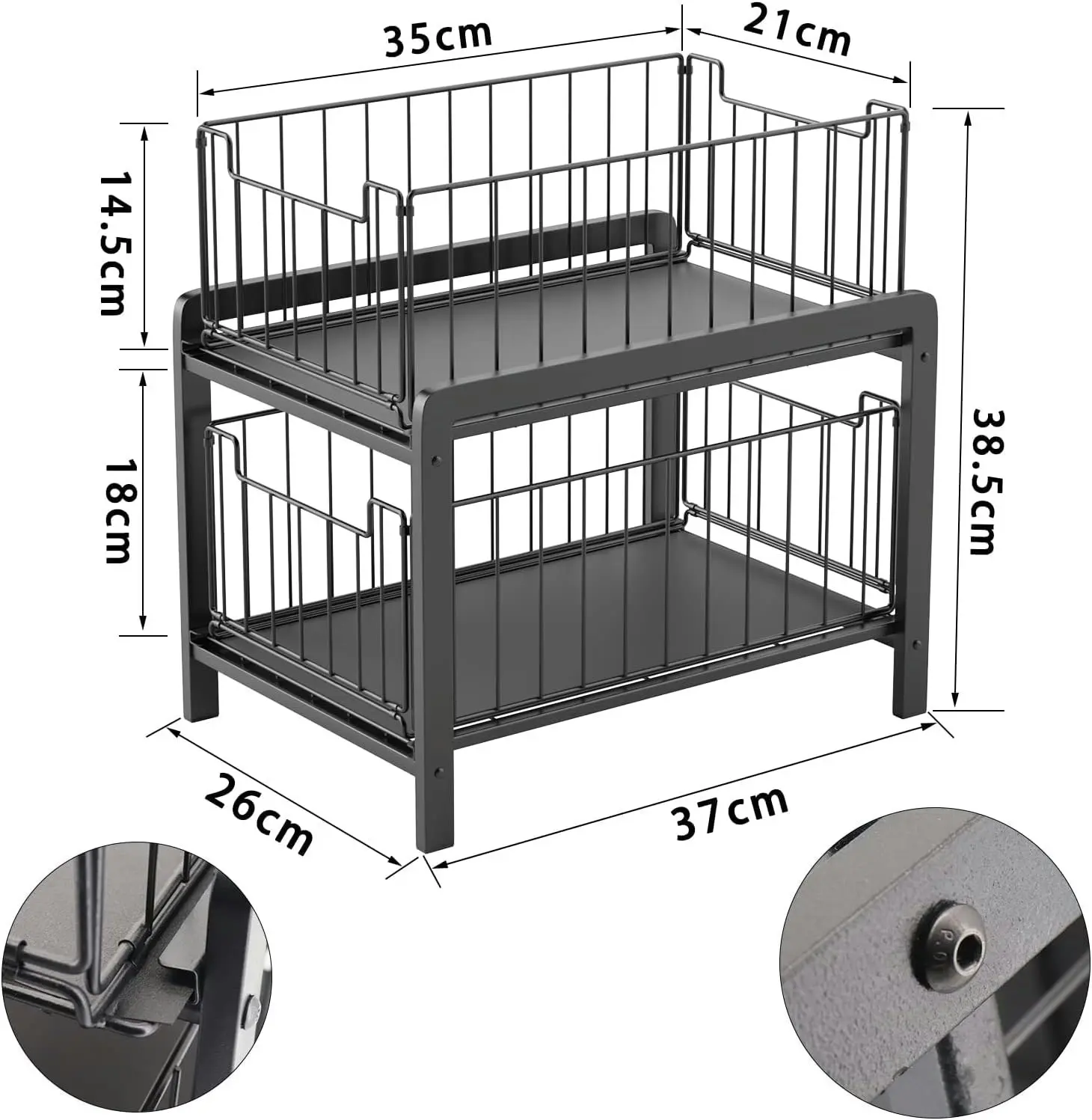 Under Sink Storage Organisation Baskets