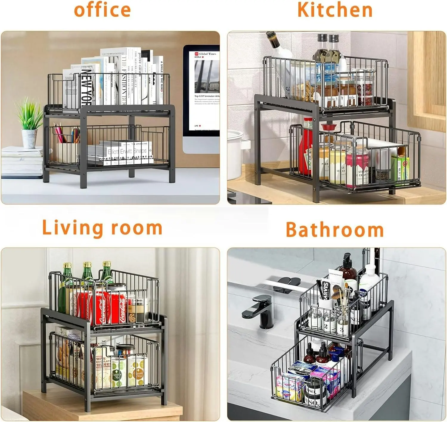 Under Sink Storage Organisation Baskets