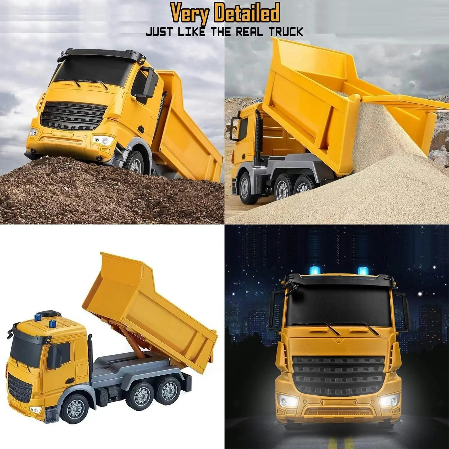 Remote Control Construction Dump Truck, Rechargeable RC Tractor