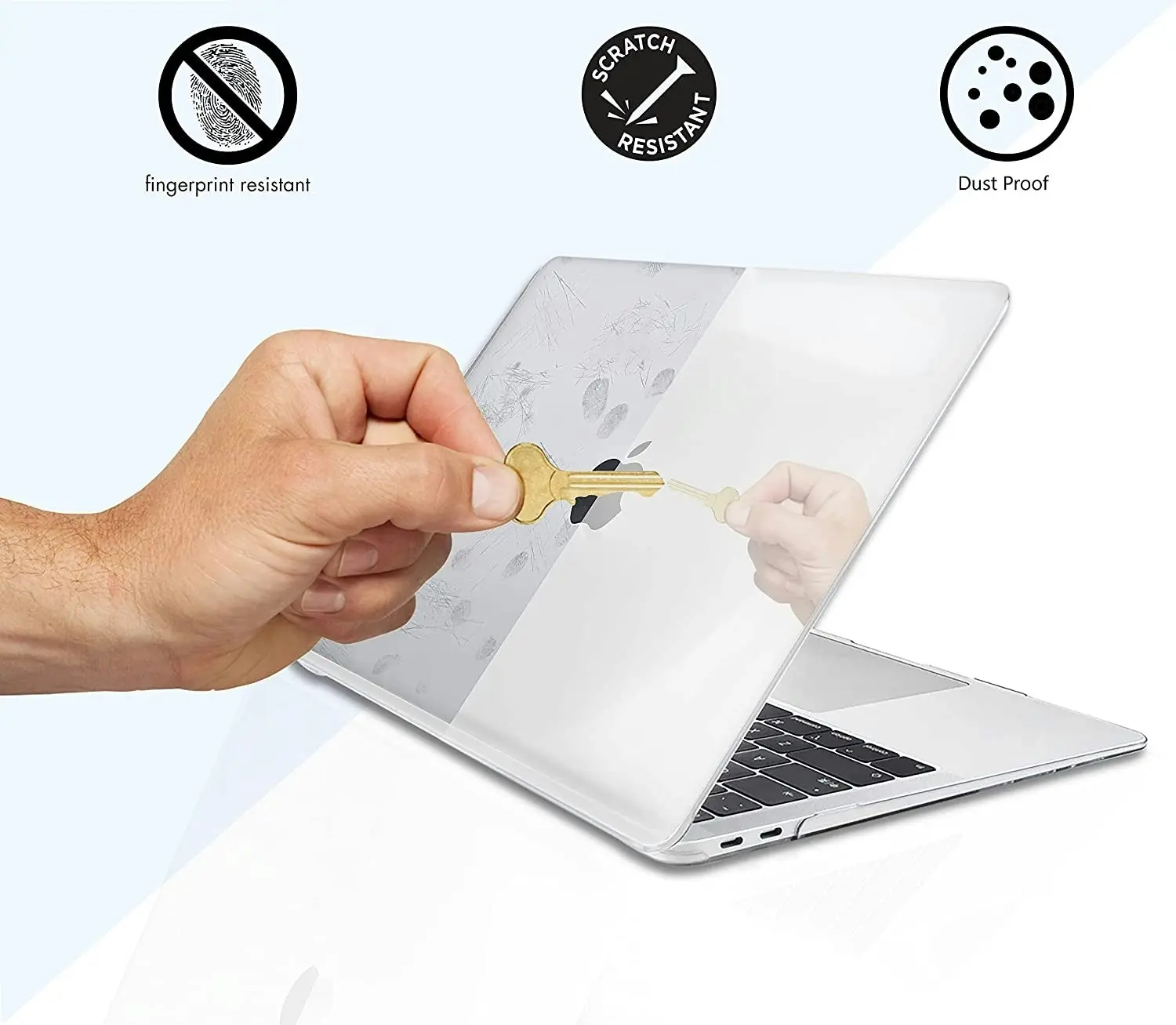 Plastic Hard Case for MacBook Air 13 inch Crystal Clear Case 2020 2019 2018 A2337 M1 A2179 A1932