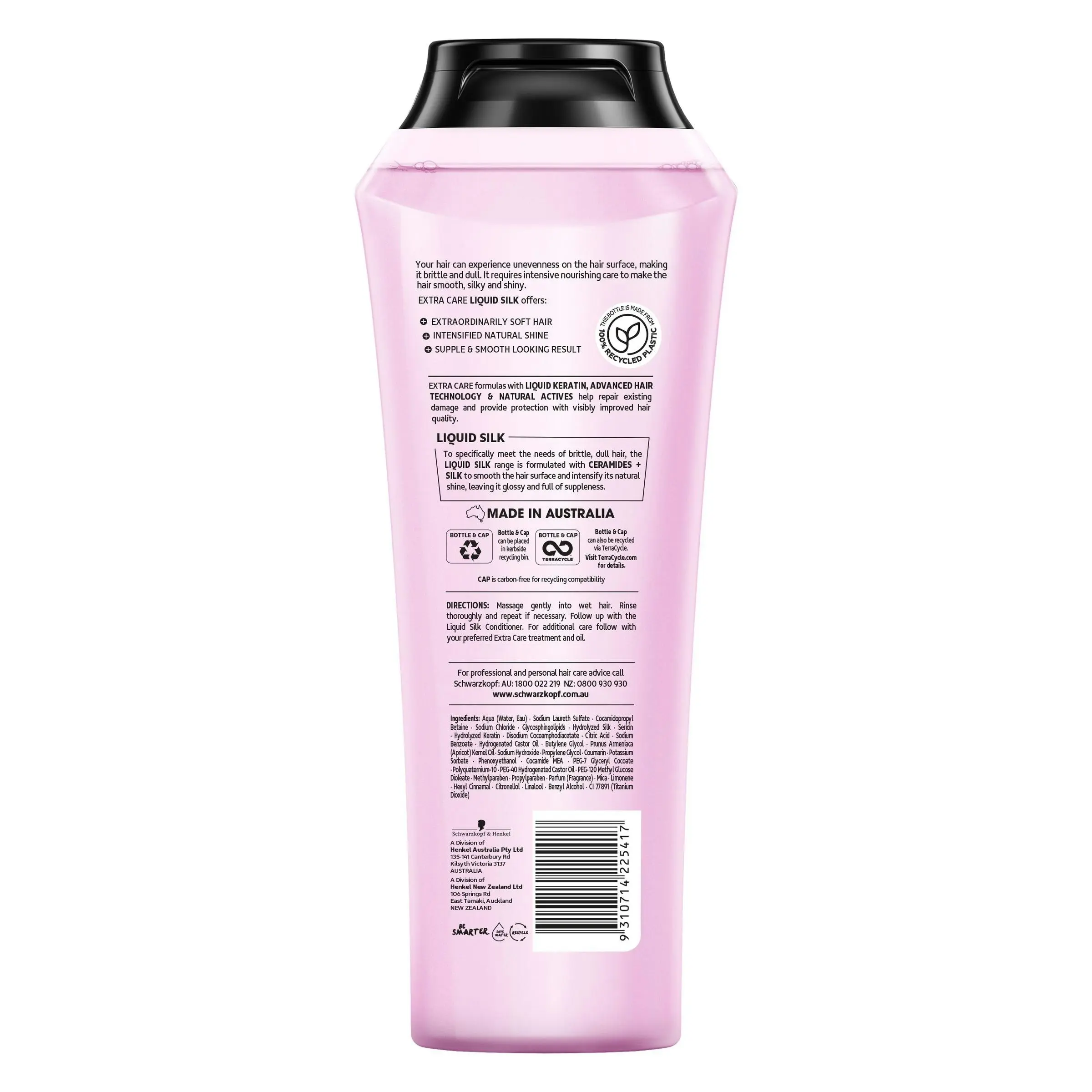 Schwarzkopf Extra Care Liquid Silk Shampoo 400ml