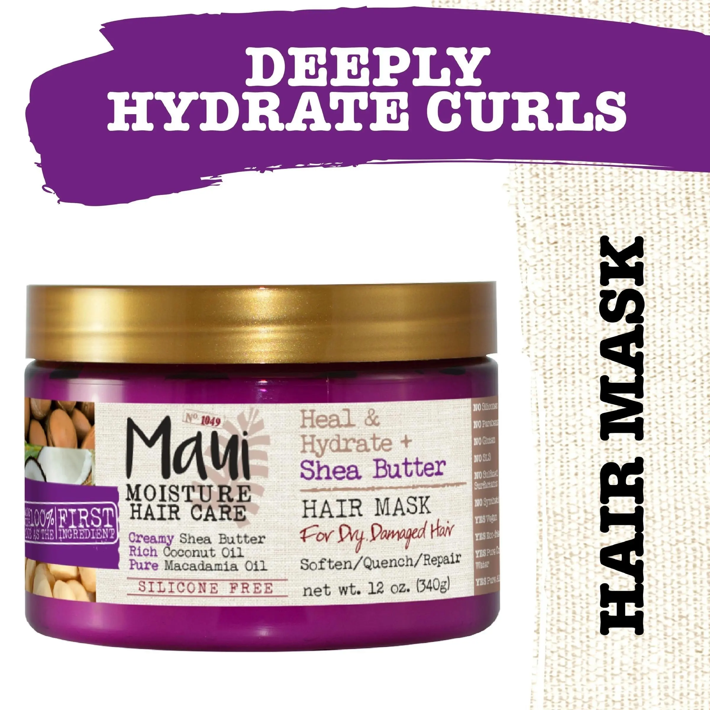 Maui Moisture Heal & Hydrate + Shea Butter Hair Mask 340G