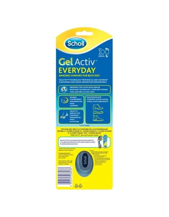 Scholl Gel Activ Everyday Insoles Women 1 Pair