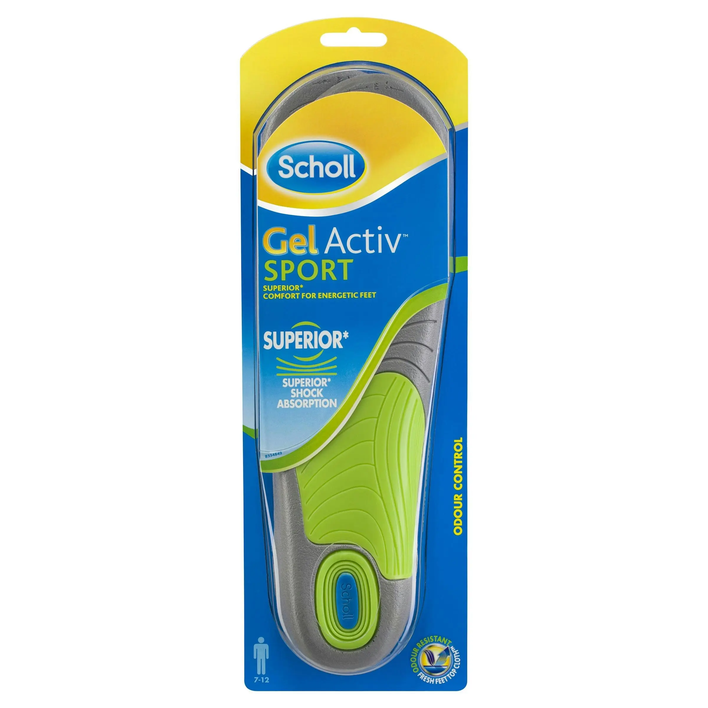 Scholl Gel Activ Sport Insoles Men 1 Pair