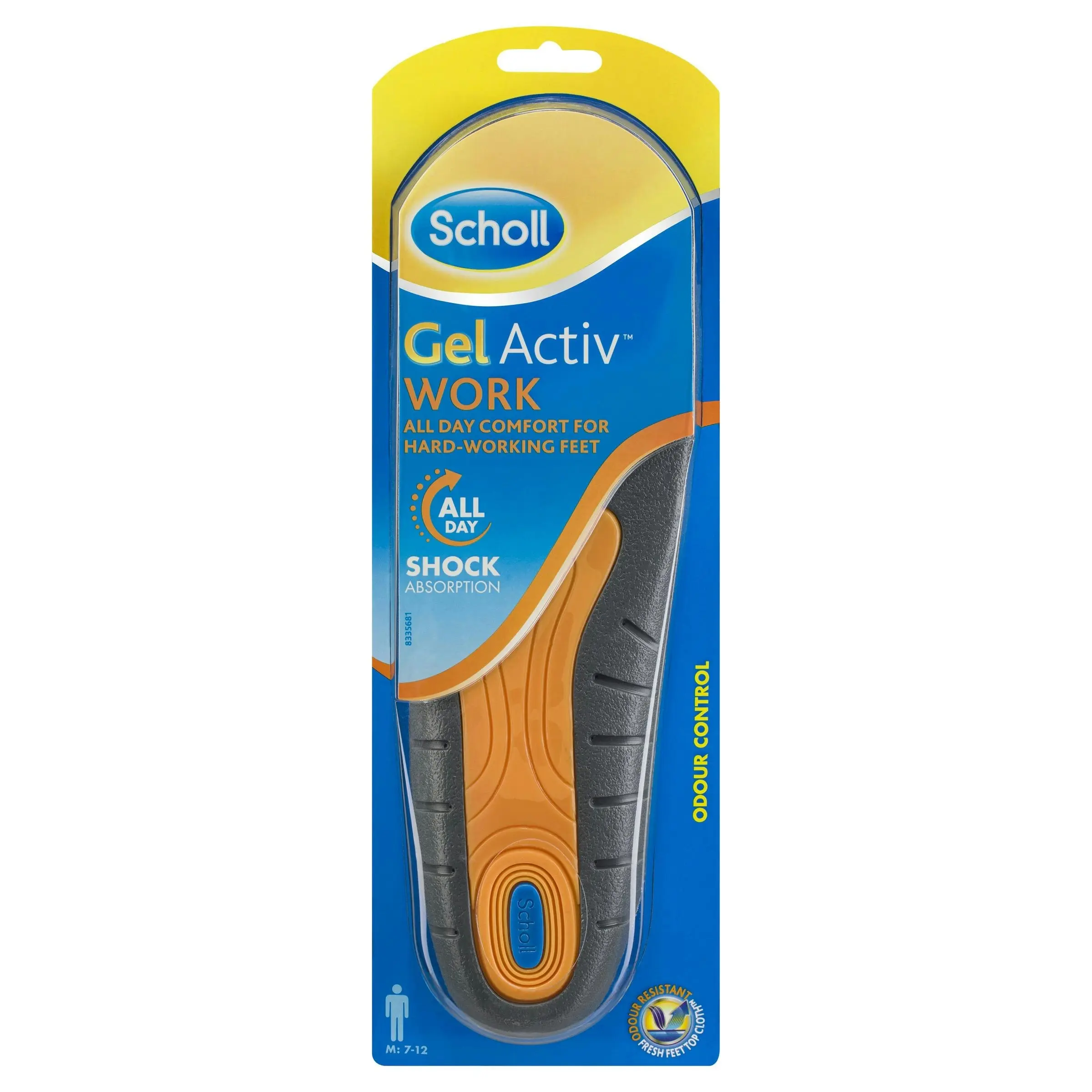 Scholl Gel Activ Work Insoles Men 1 Pair