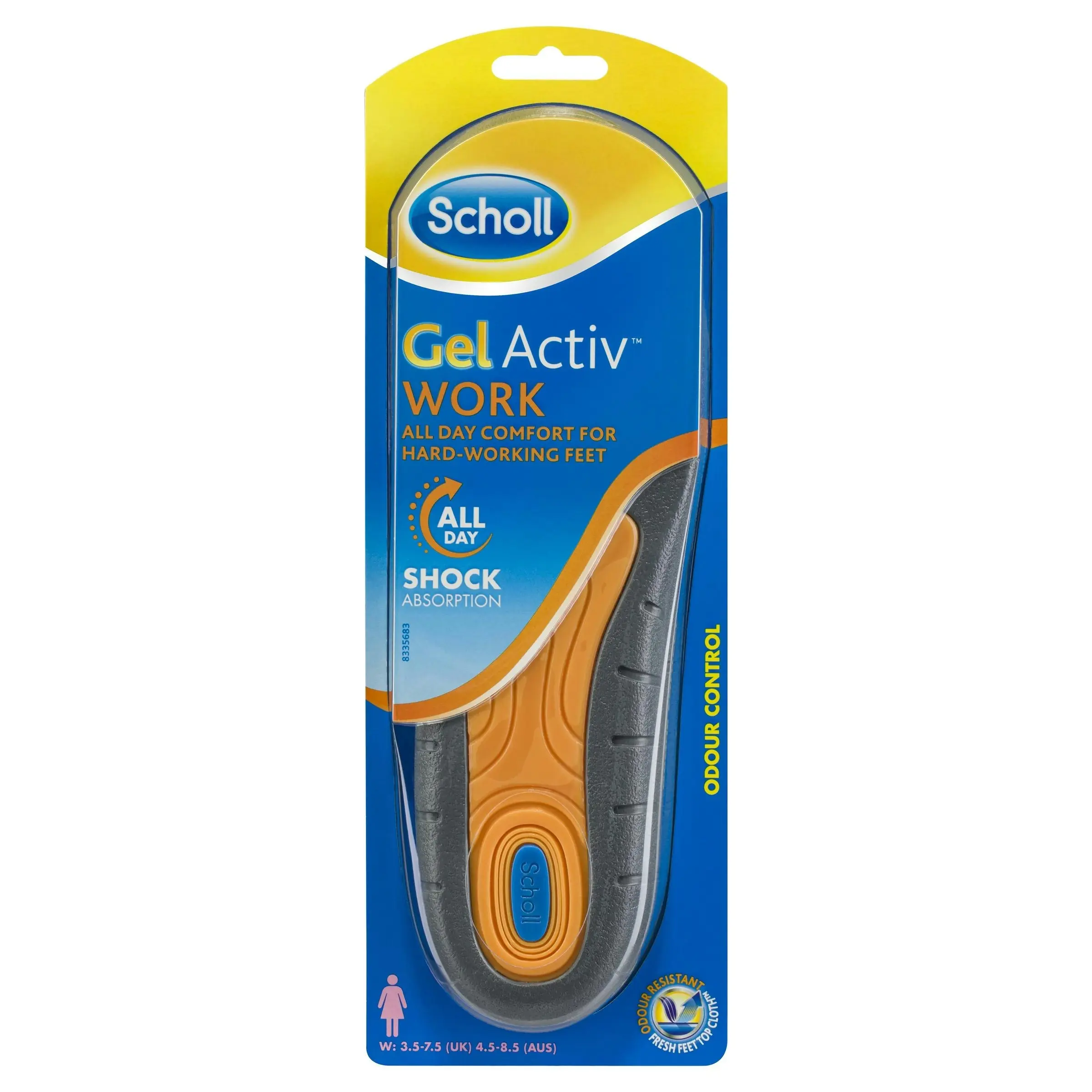 Scholl Gel Activ Work Insoles Women 1 Pair