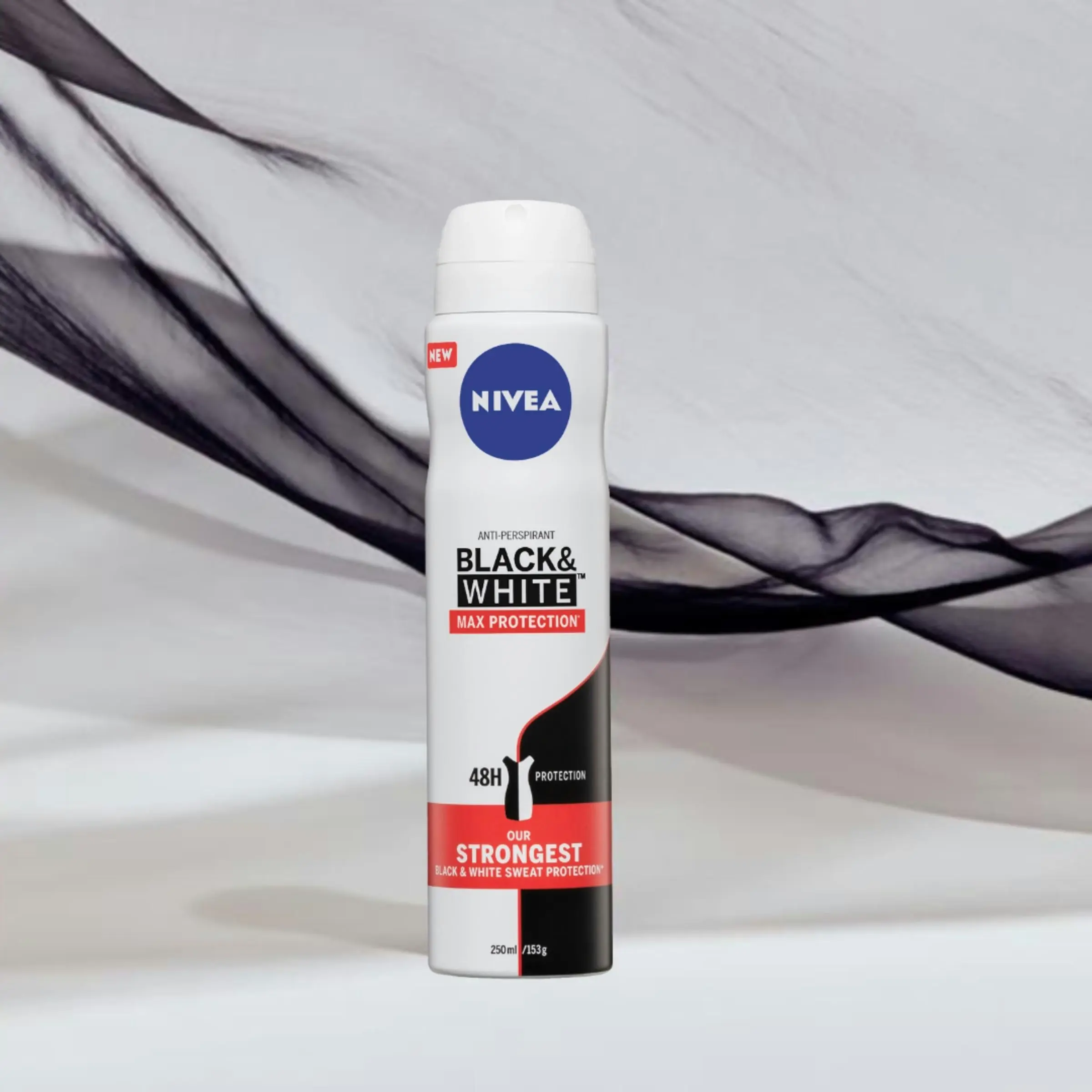 Nivea Deodorant Aerosol Black & White Max Protection 250ml