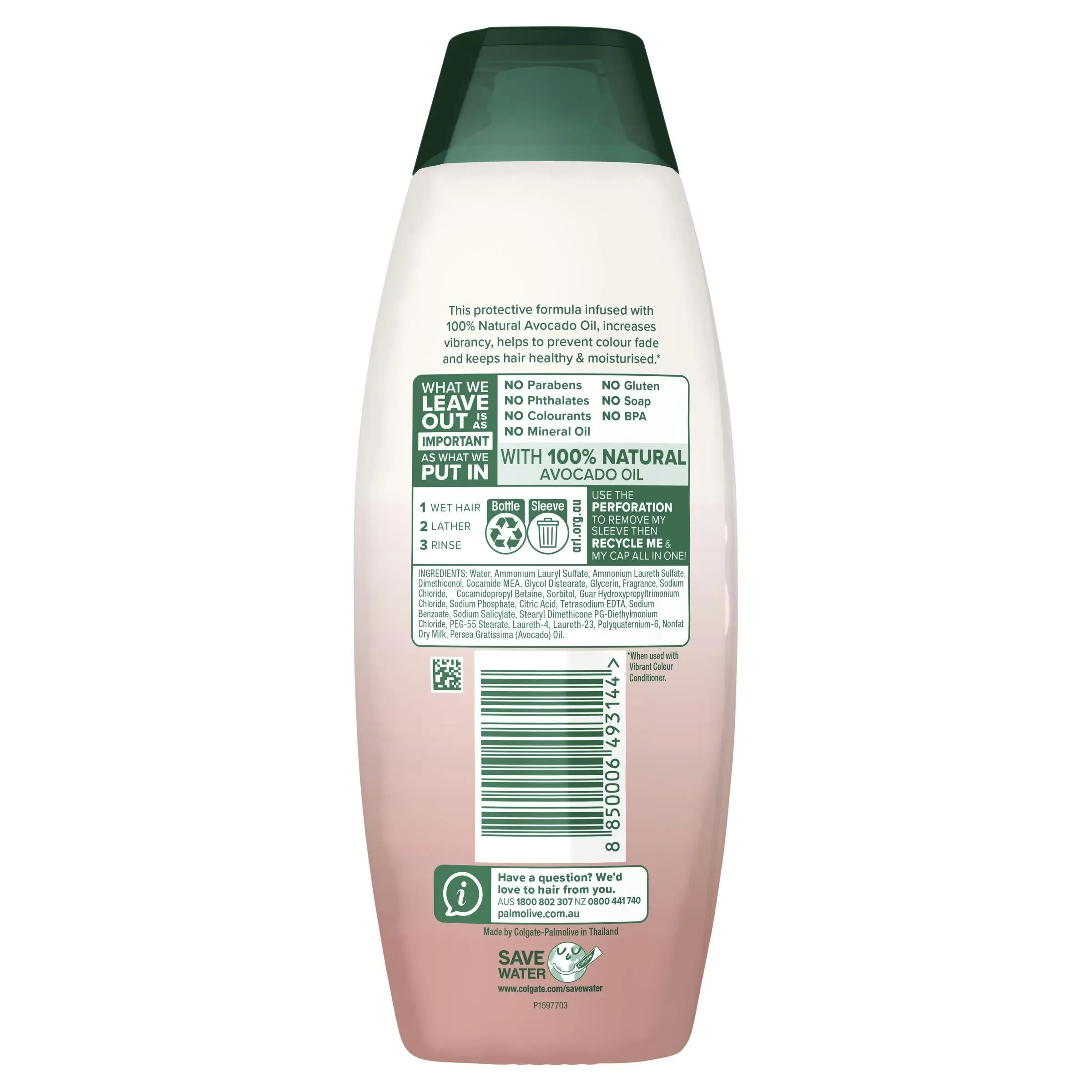 Palmolive Naturals Vibrant Colour Shampoo 350mL