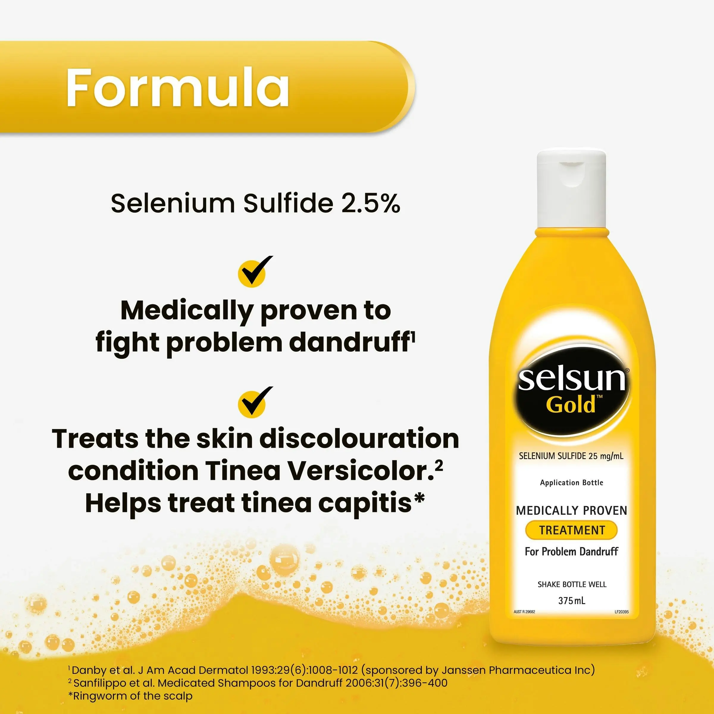 SELSUN Gold Anti Dandruff Treatment 375ml