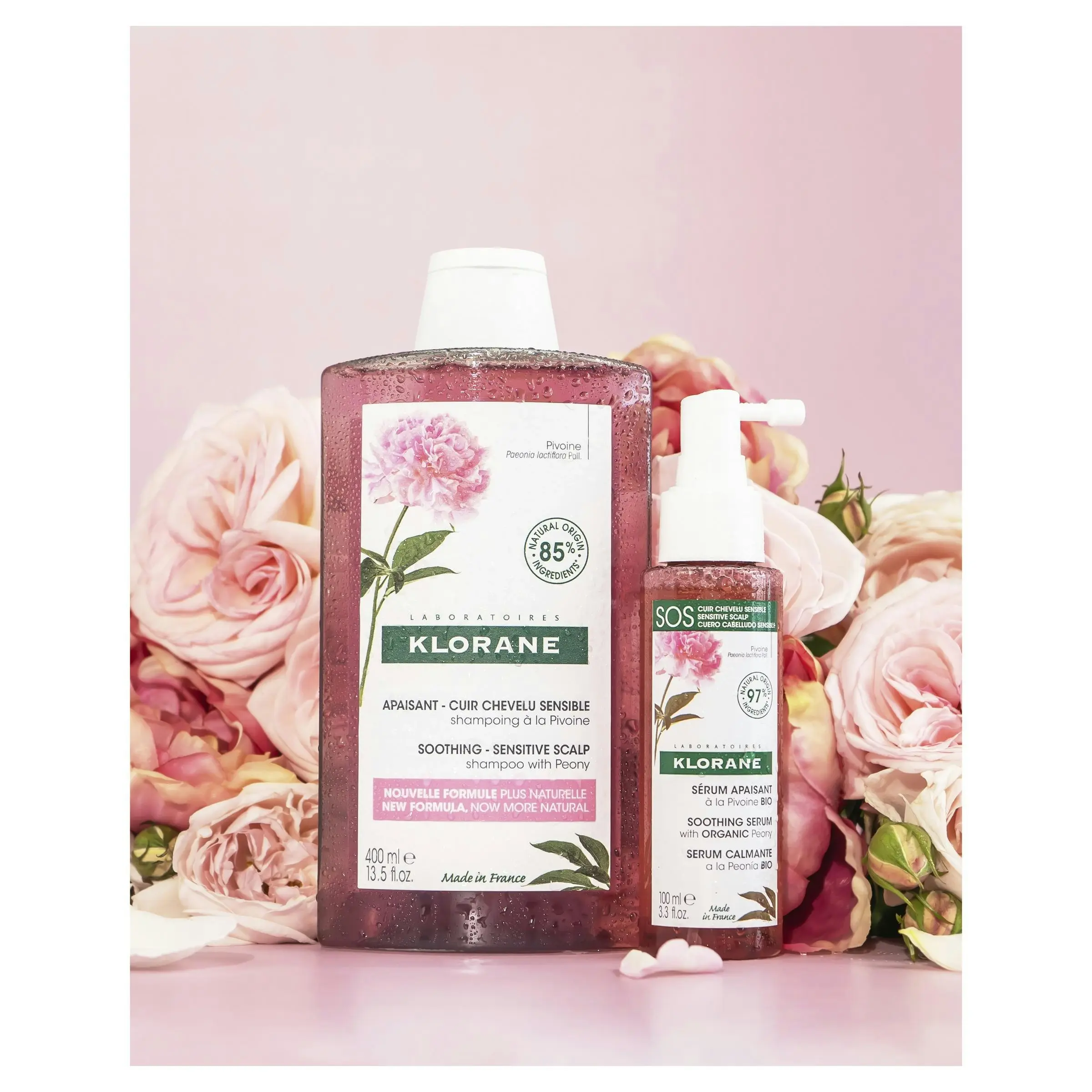 Klorane Soothing Organic Peony Shampoo 400ml