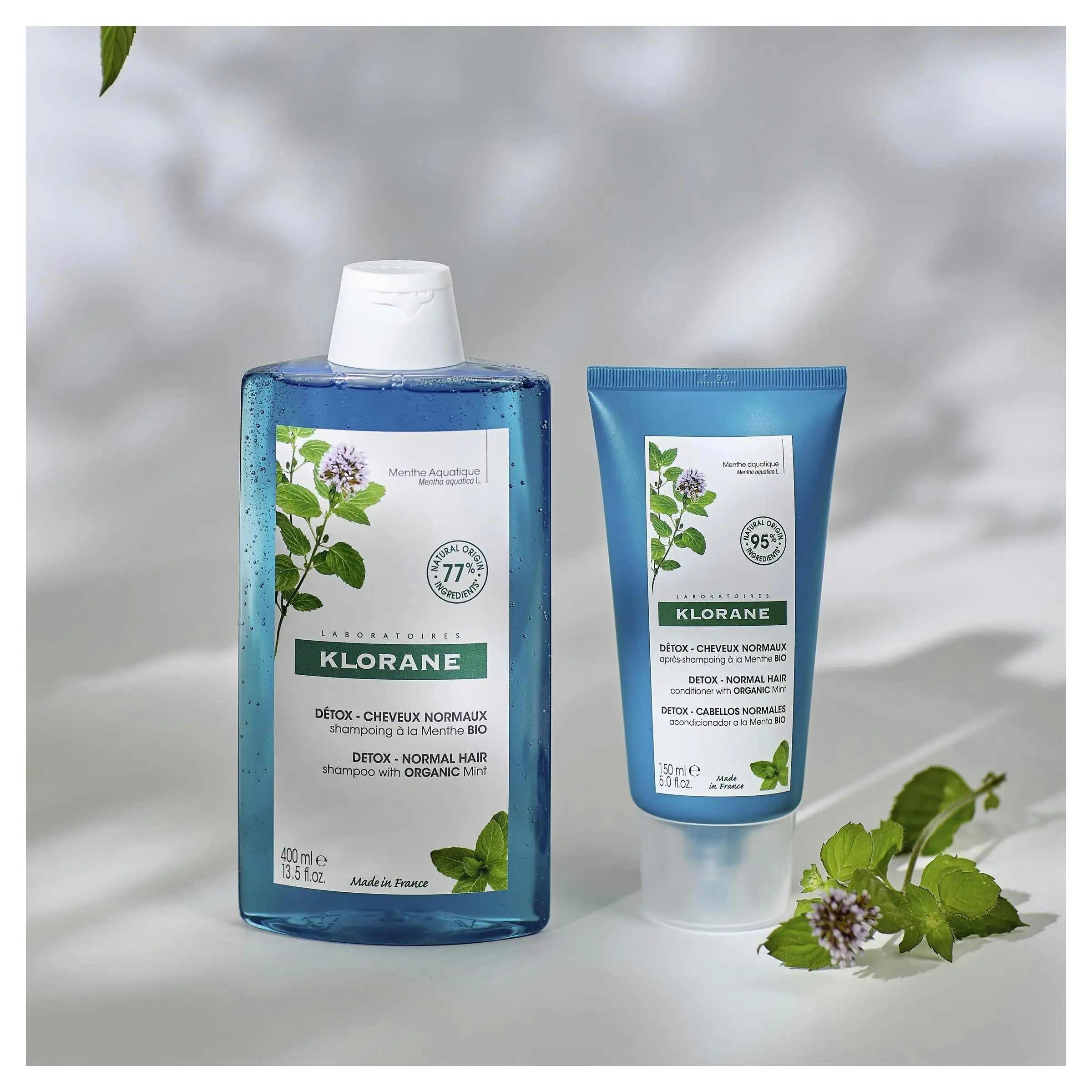 Klorane Aquatique Mint Detox Shampoo 400ml