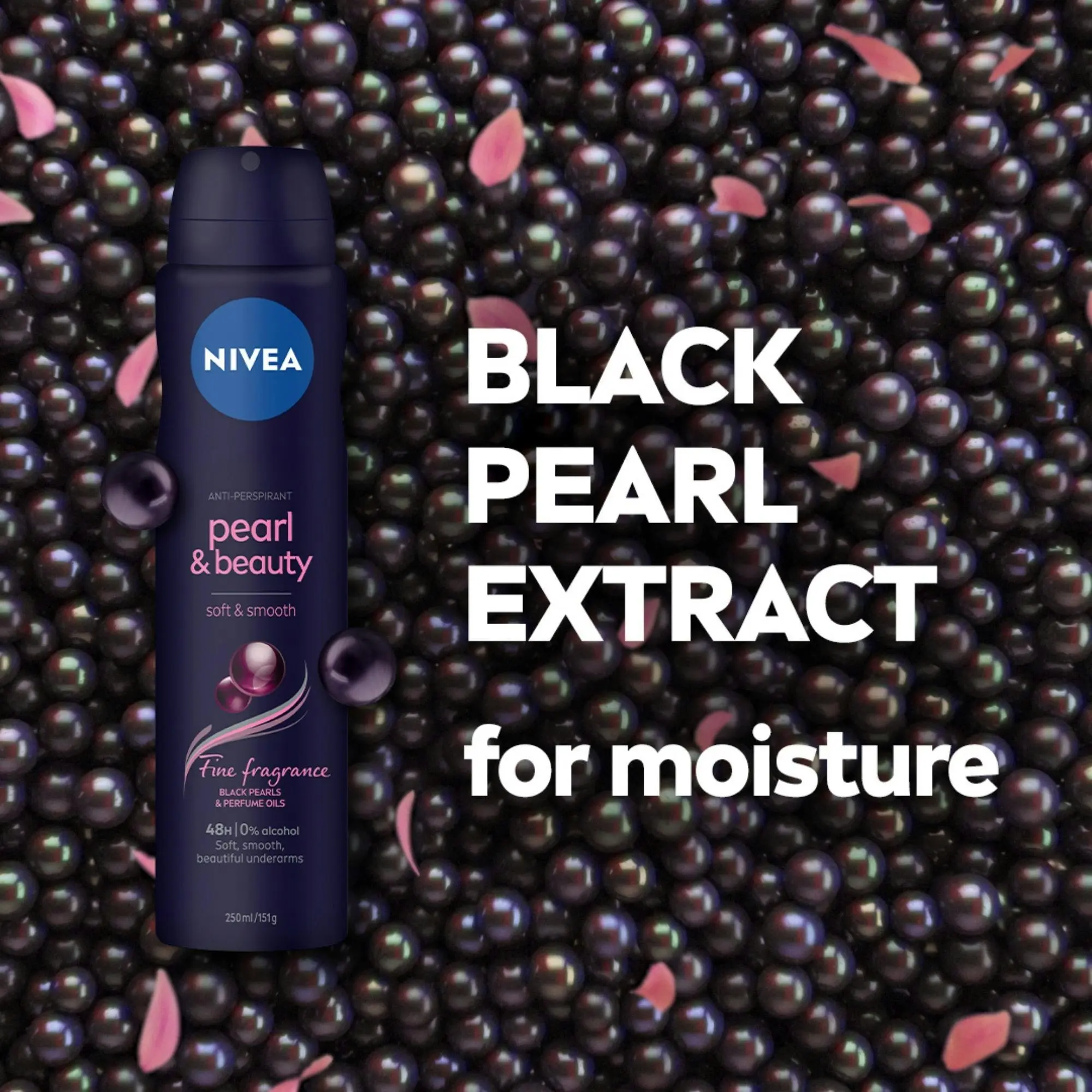 Nivea Deodorant Aerosol Pearl & Beauty Black Pearls 250ml