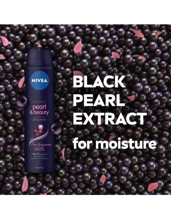 Nivea Deodorant Aerosol Pearl & Beauty Black Pearls 250ml