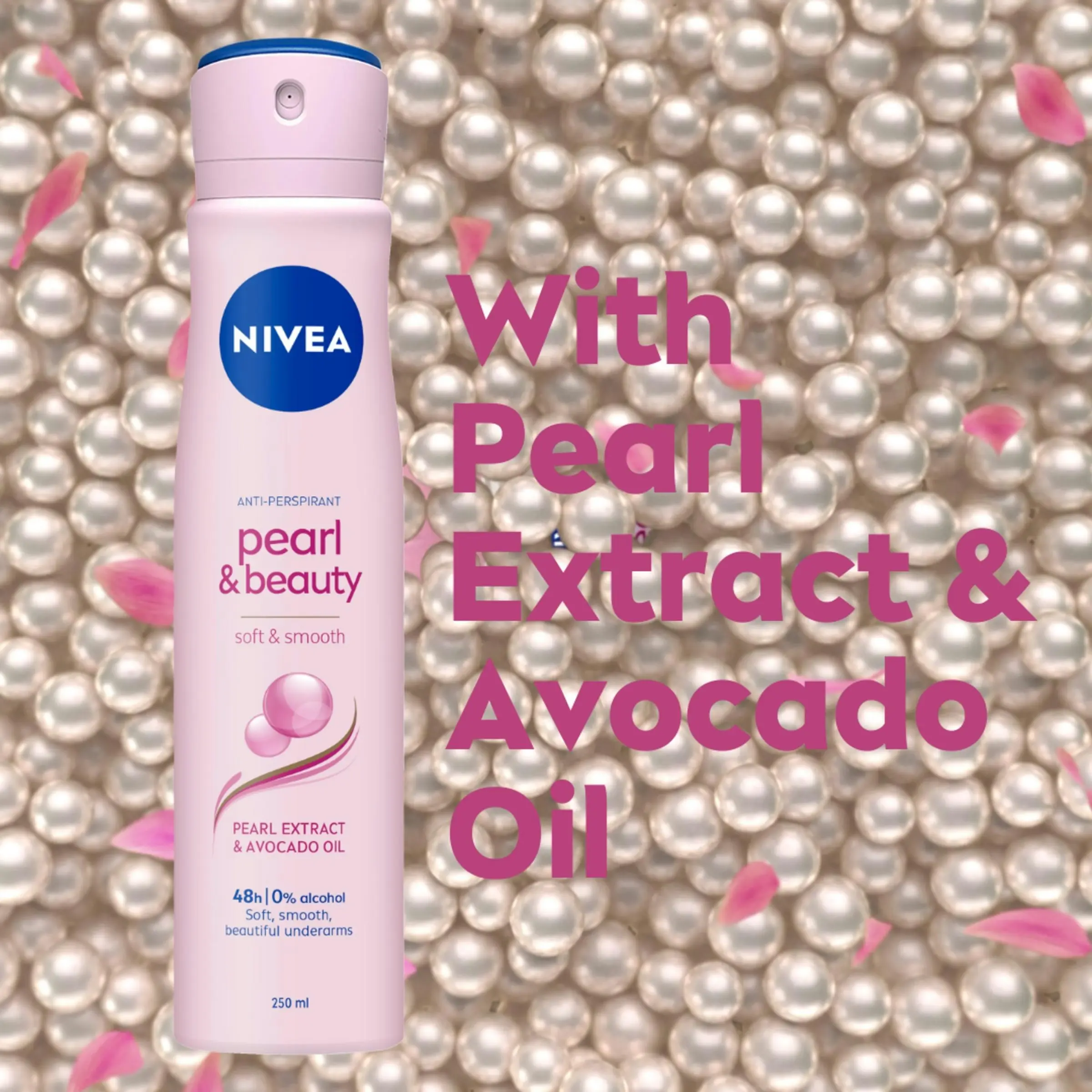 Nivea Deodorant Aerosol Pearl & Beauty 250ml