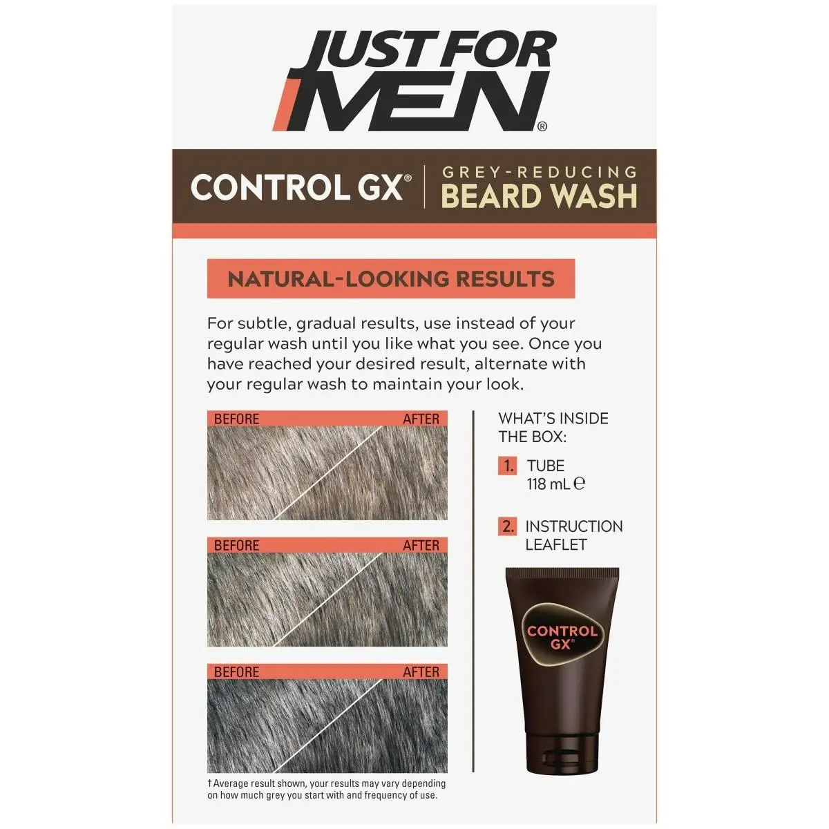 Just For Men Control GX Regular Beard Wash 118ml