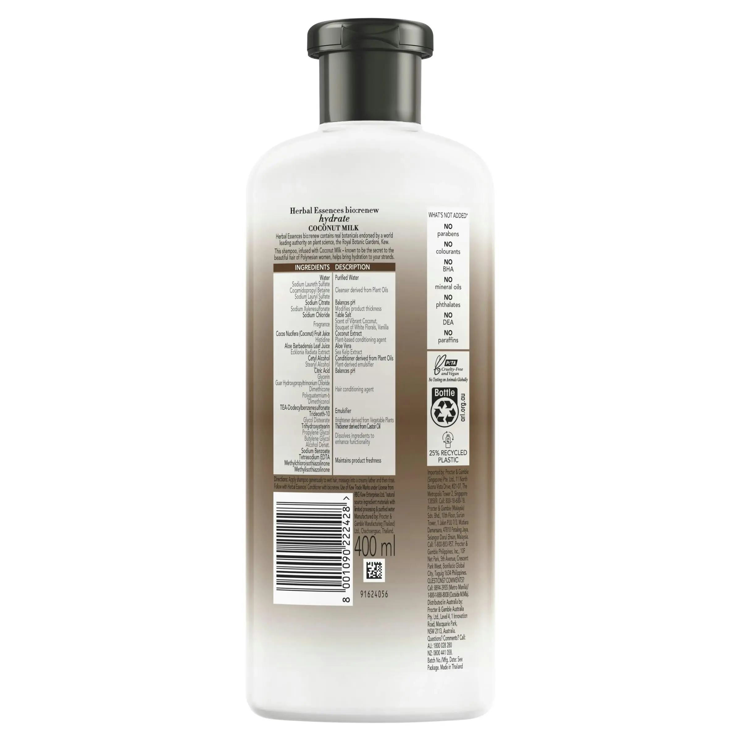 Herbal Essences Bio Renew Coconut Milk Shampoo 400mL