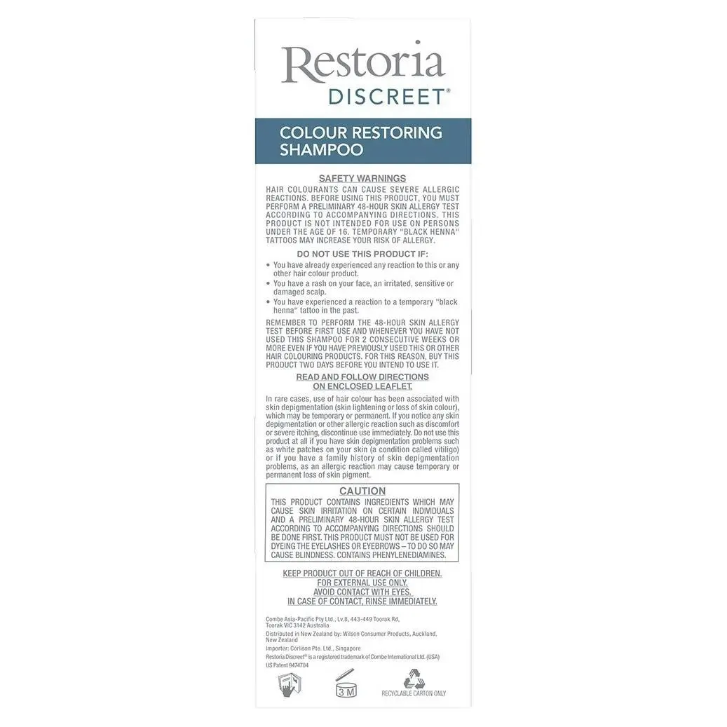 Restoria Discreet Colour Restoring Shampoo 147mL