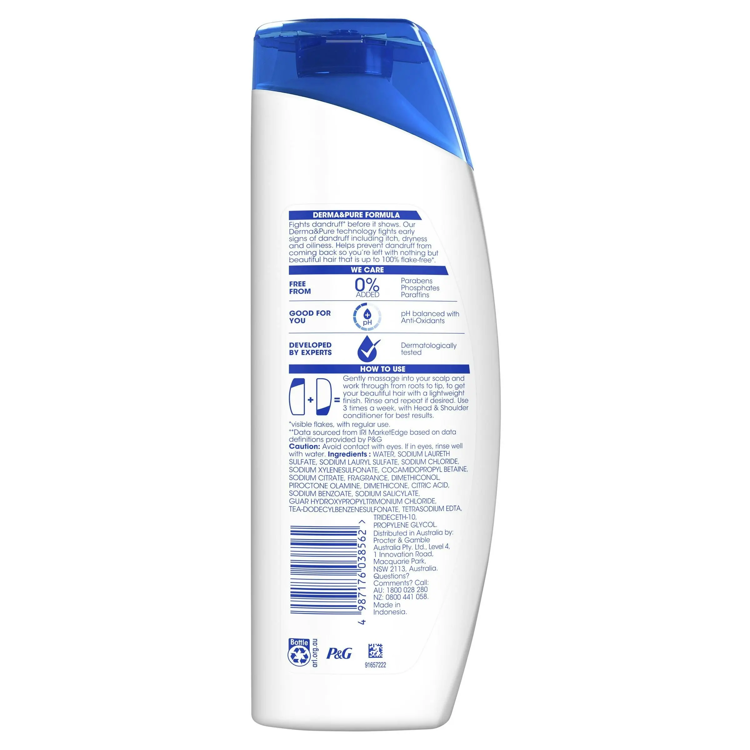 Head & Shoulders Smooth & Silky Anti-Dandruff Shampoo 400mL