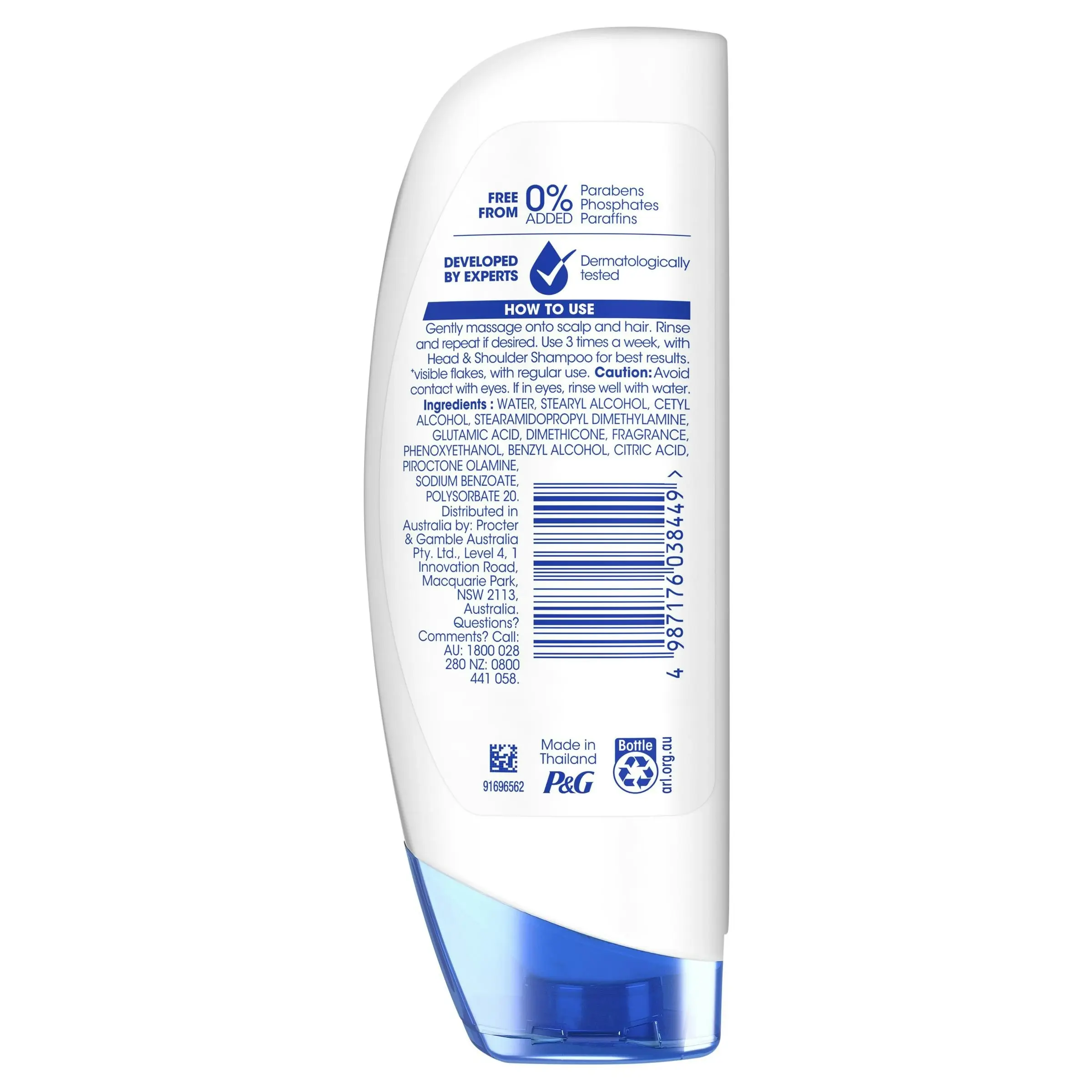 Head & Shoulders Clean & Balanced Anti Dandruff Conditioner For Clean Scalp 400ml