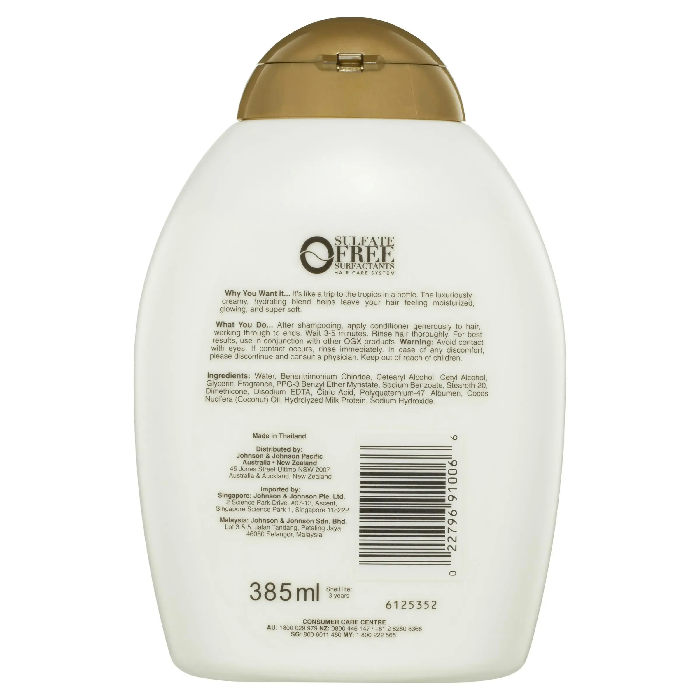 OGX Nourishing + Coconut Milk Conditioner 385mL