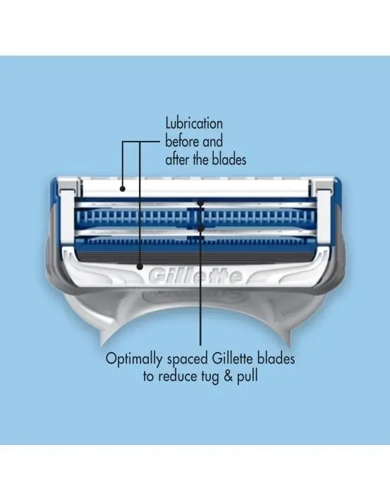 Gillette Skinguard Manual Razor + 2 Blade Refills