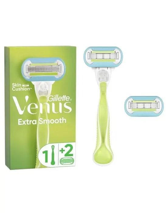 Gillette Venus Extra Smooth Razor + 2 Blade Refills