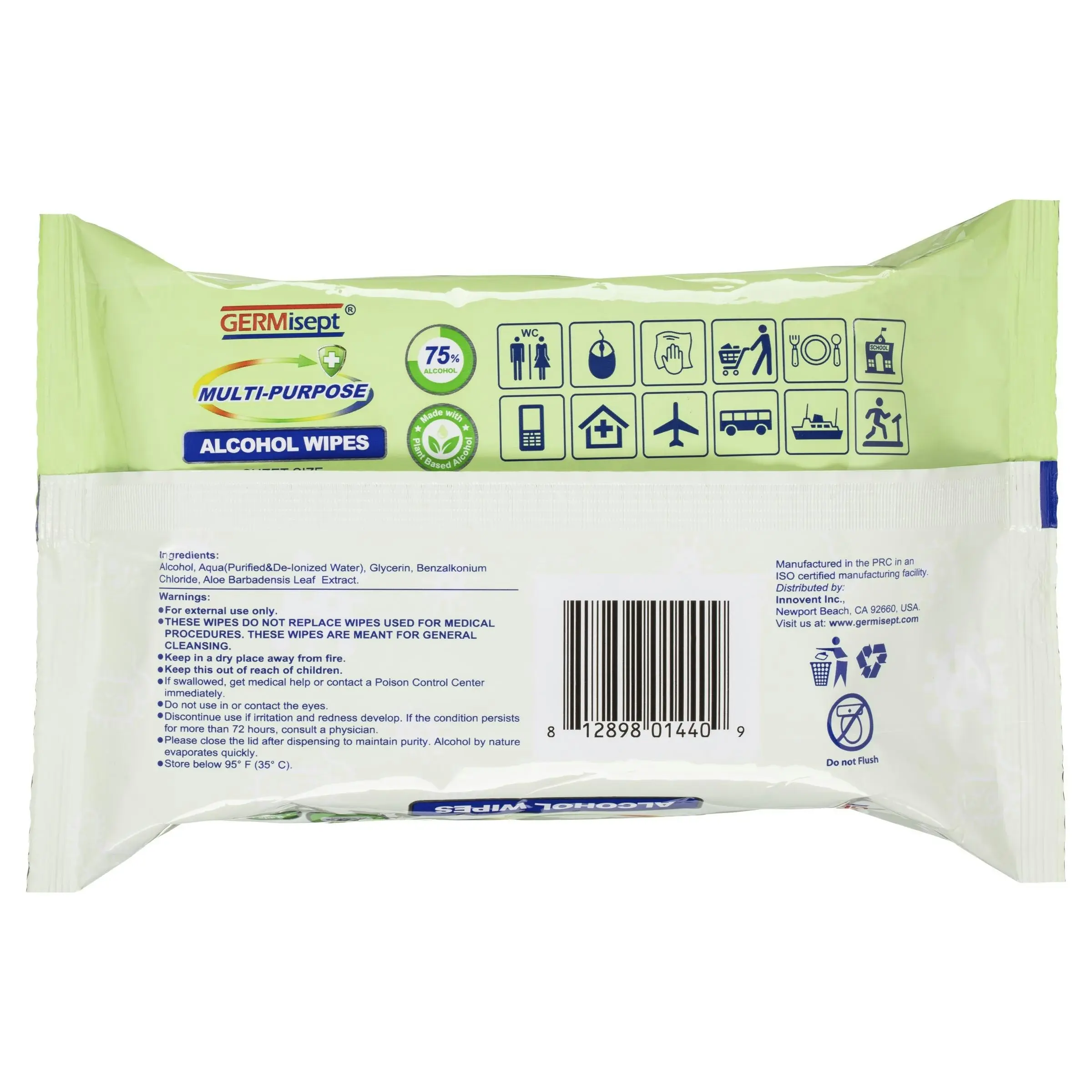 Germisept Alcohol Wipes 50 Pack