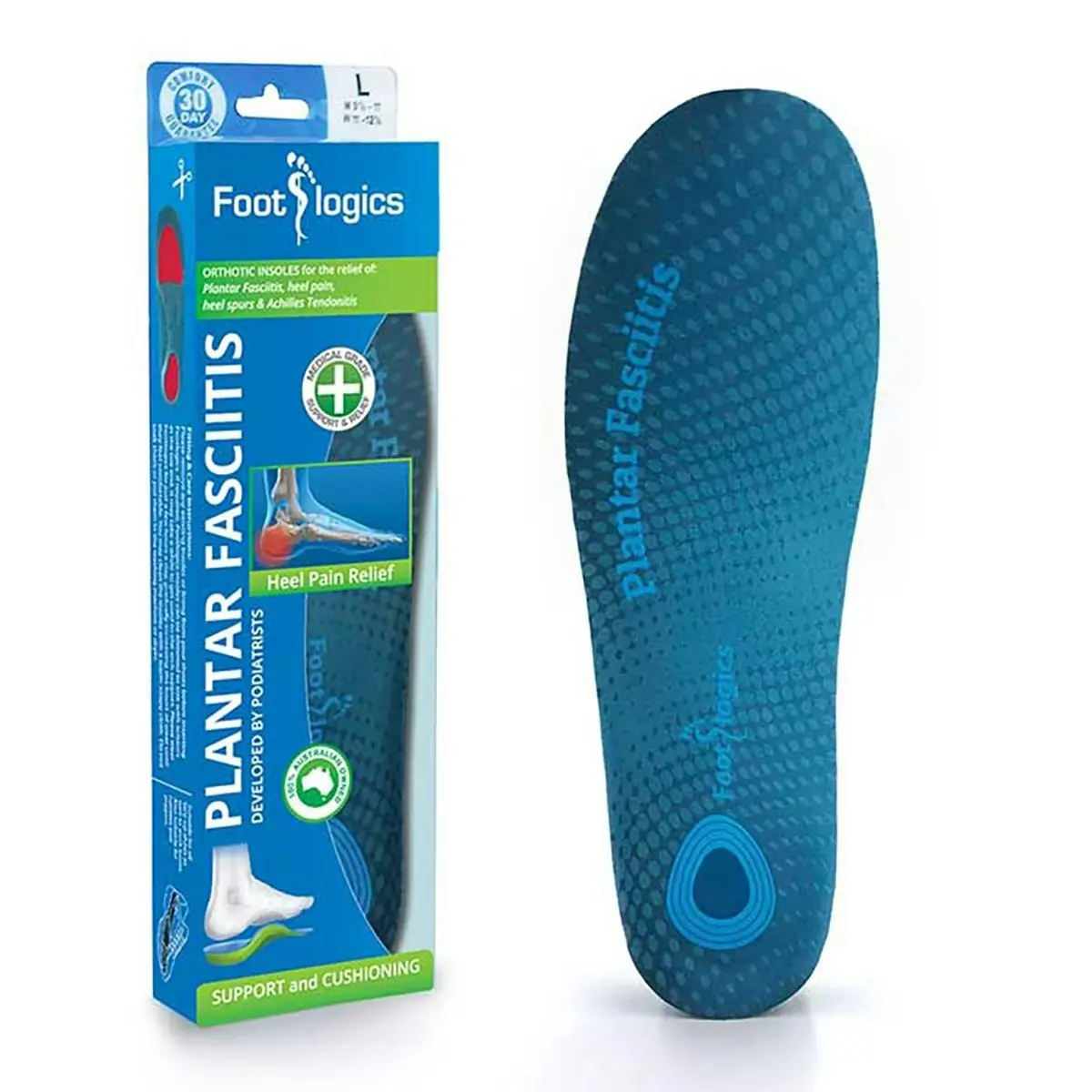 Footlogics Plantar Fasciitis Orthotic Insoles X-Small