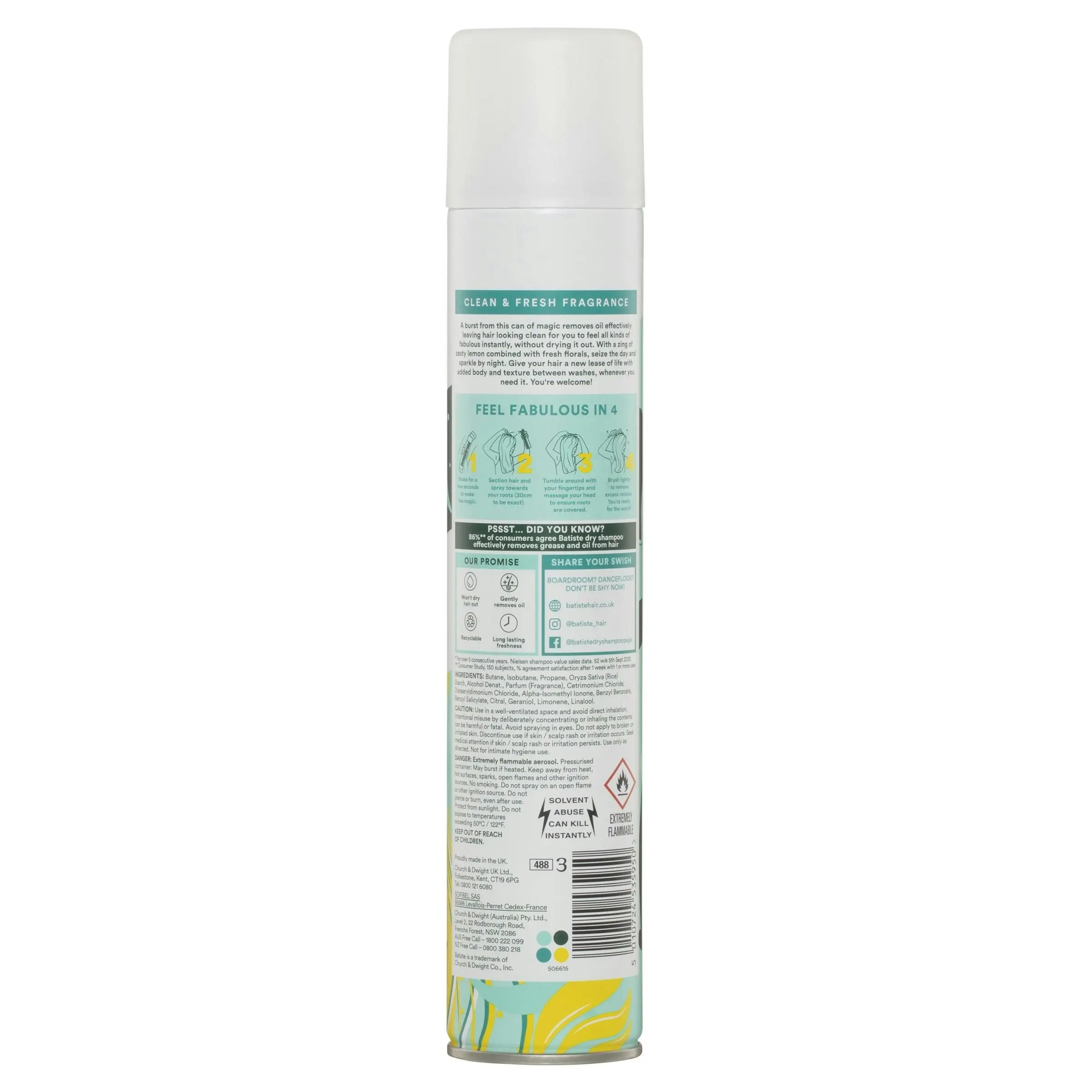 Batiste Dry Shampoo Original 350ml