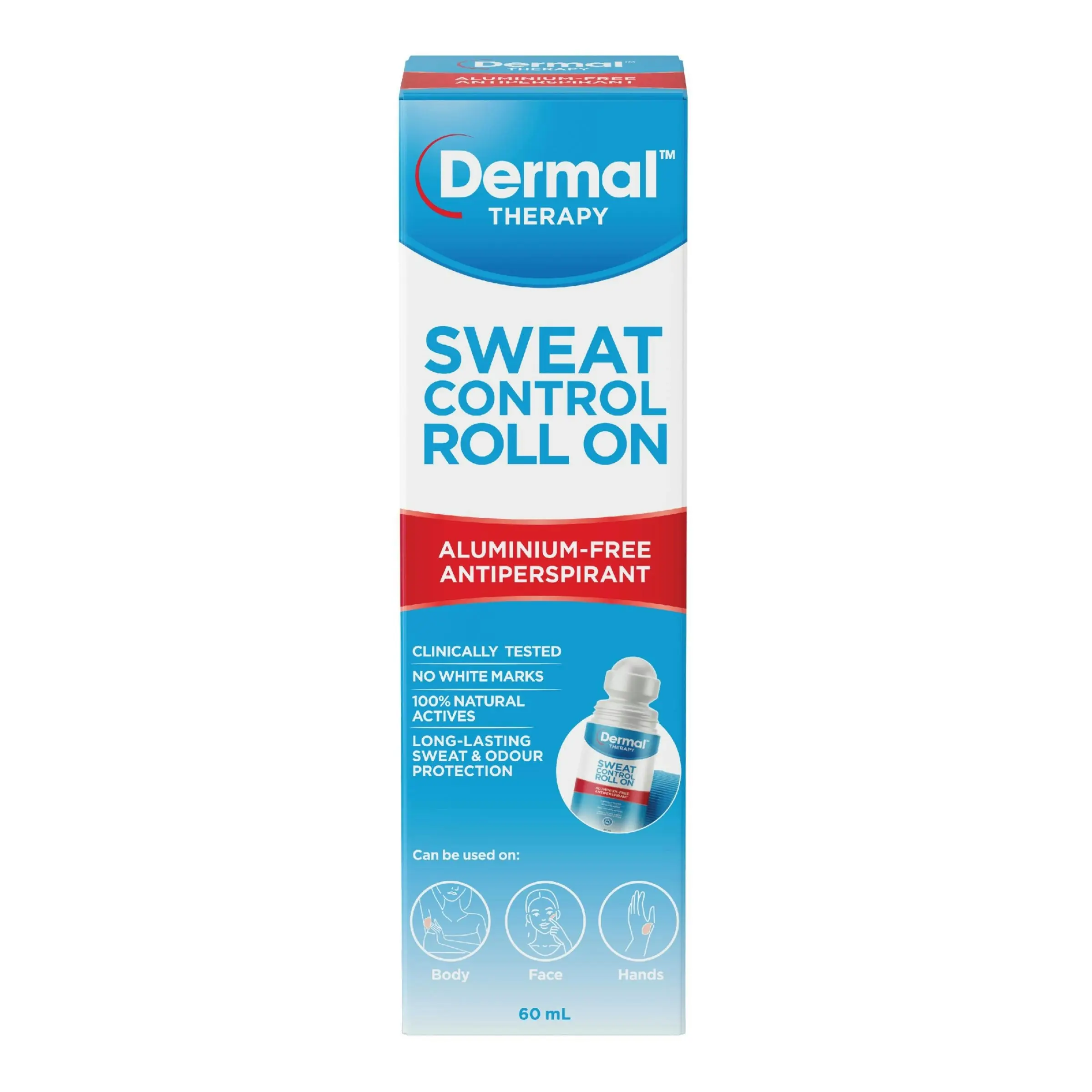 Dermal Therapy Sweat Control Roll On 60ml