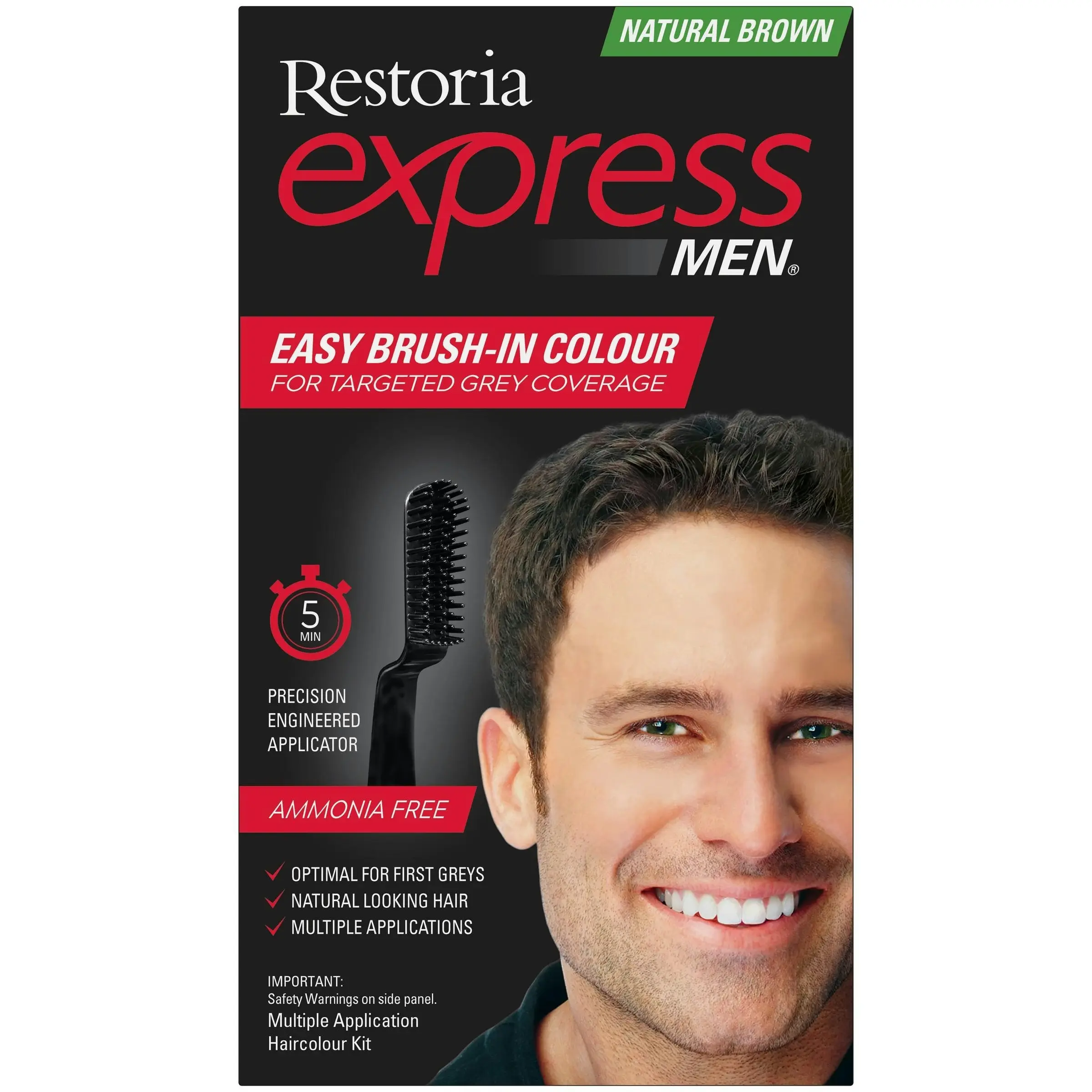 Restoria Express for Men Kit Natural Brown