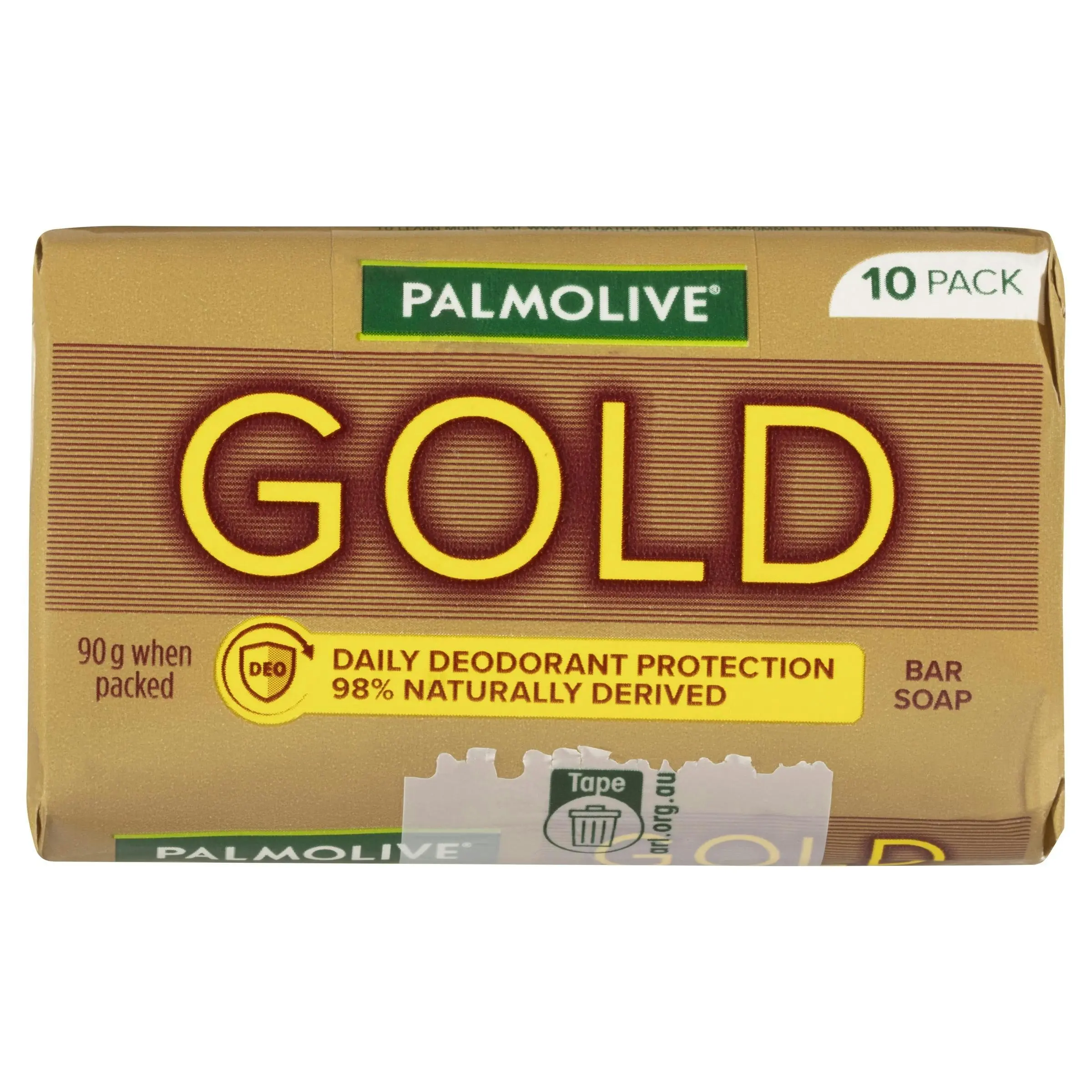 Palmolive Gold Bar Soap Daily Deodorant Protection 10 pack x 90g