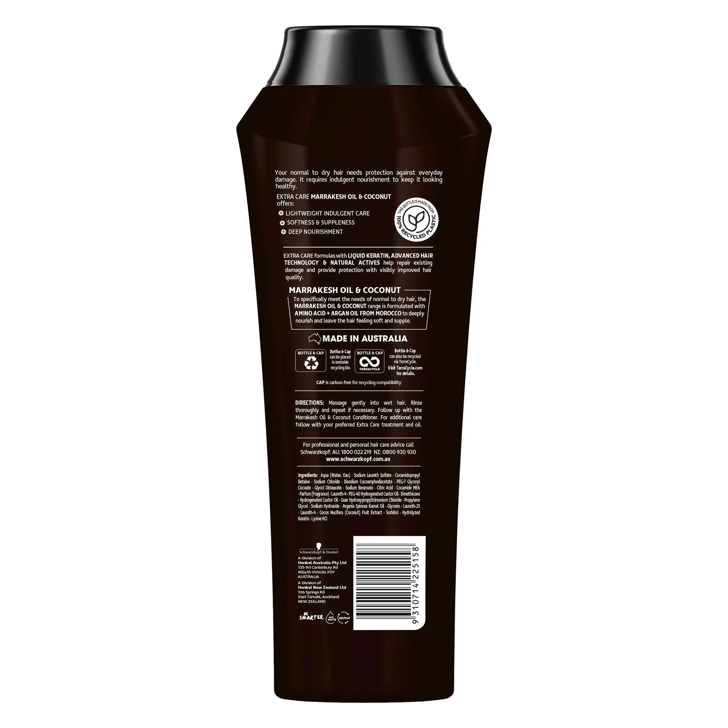 Schwarzkopf Extra Care Marrakesh Oil & Coconut Milk Shampoo 400ml